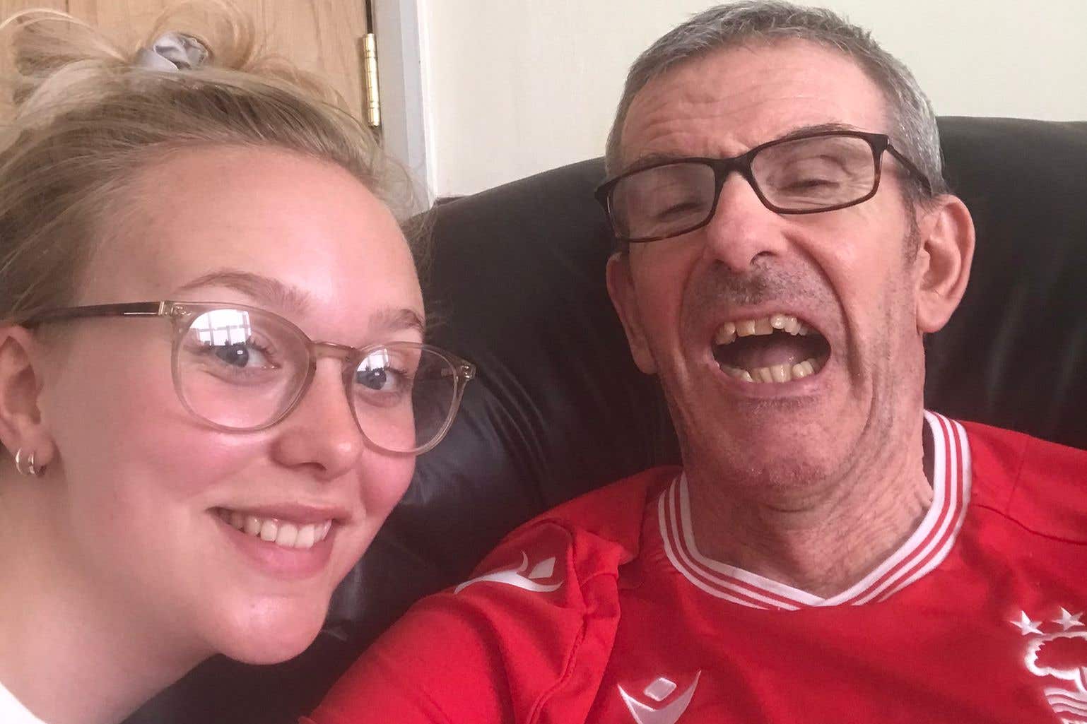 Megan Ashmore’s father Simon died from Huntington’s disease in 2024 (Megan Ashmore/PA)