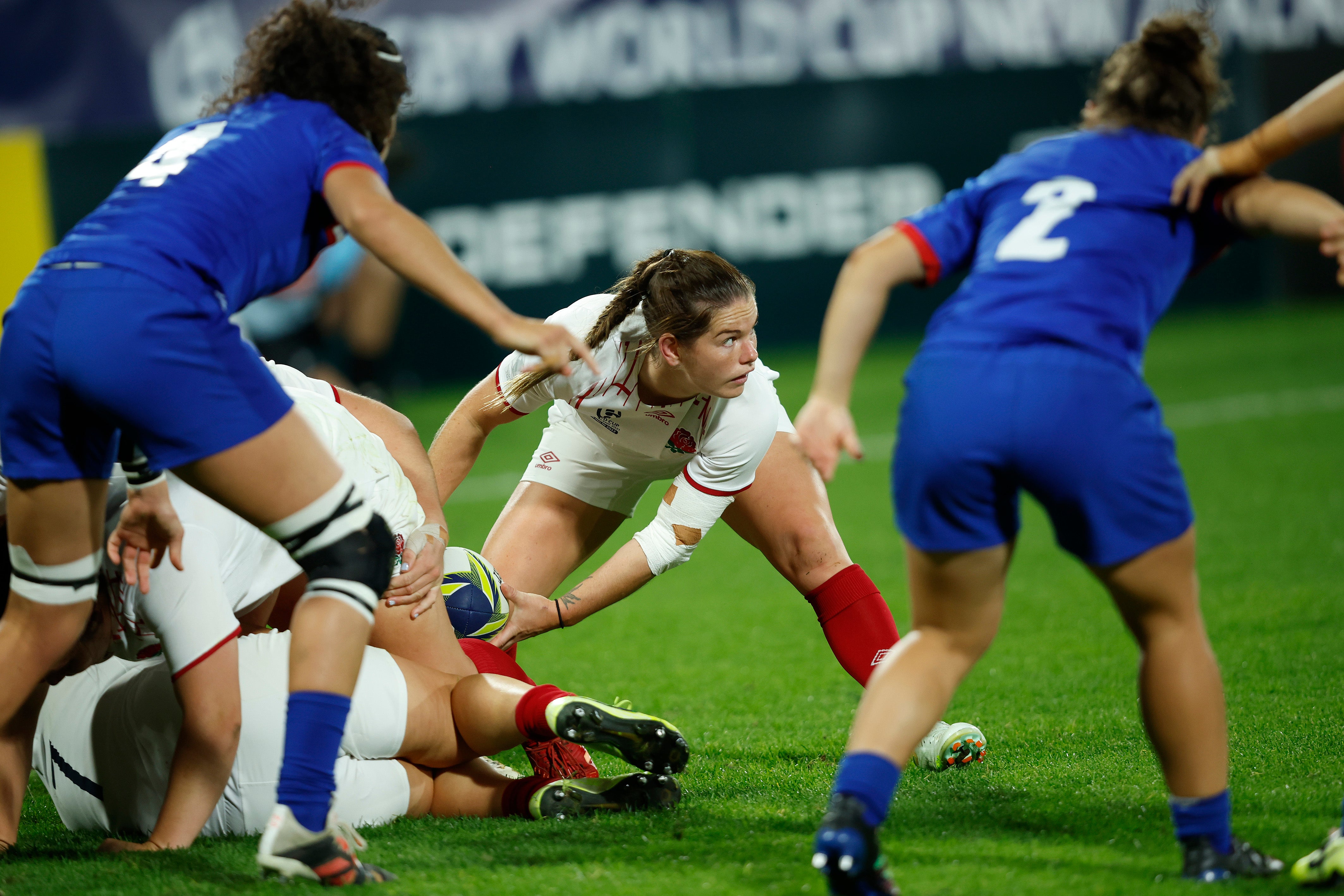 England lost scrum half Leanne Infante to injury on the morning of the final