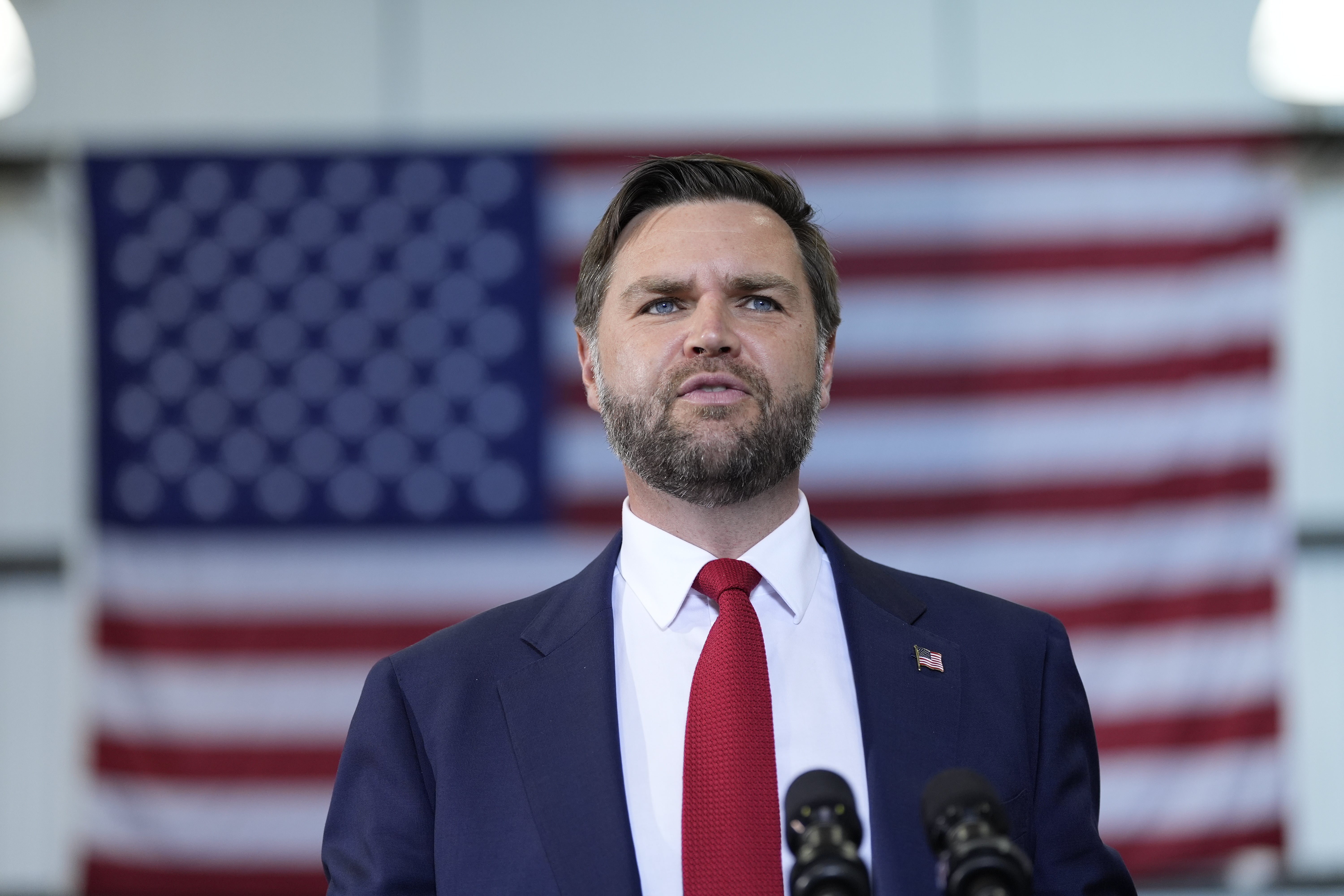 Vice President JD Vance blamed “violent left-wing extremism” in remarks from Concord, North Carolina