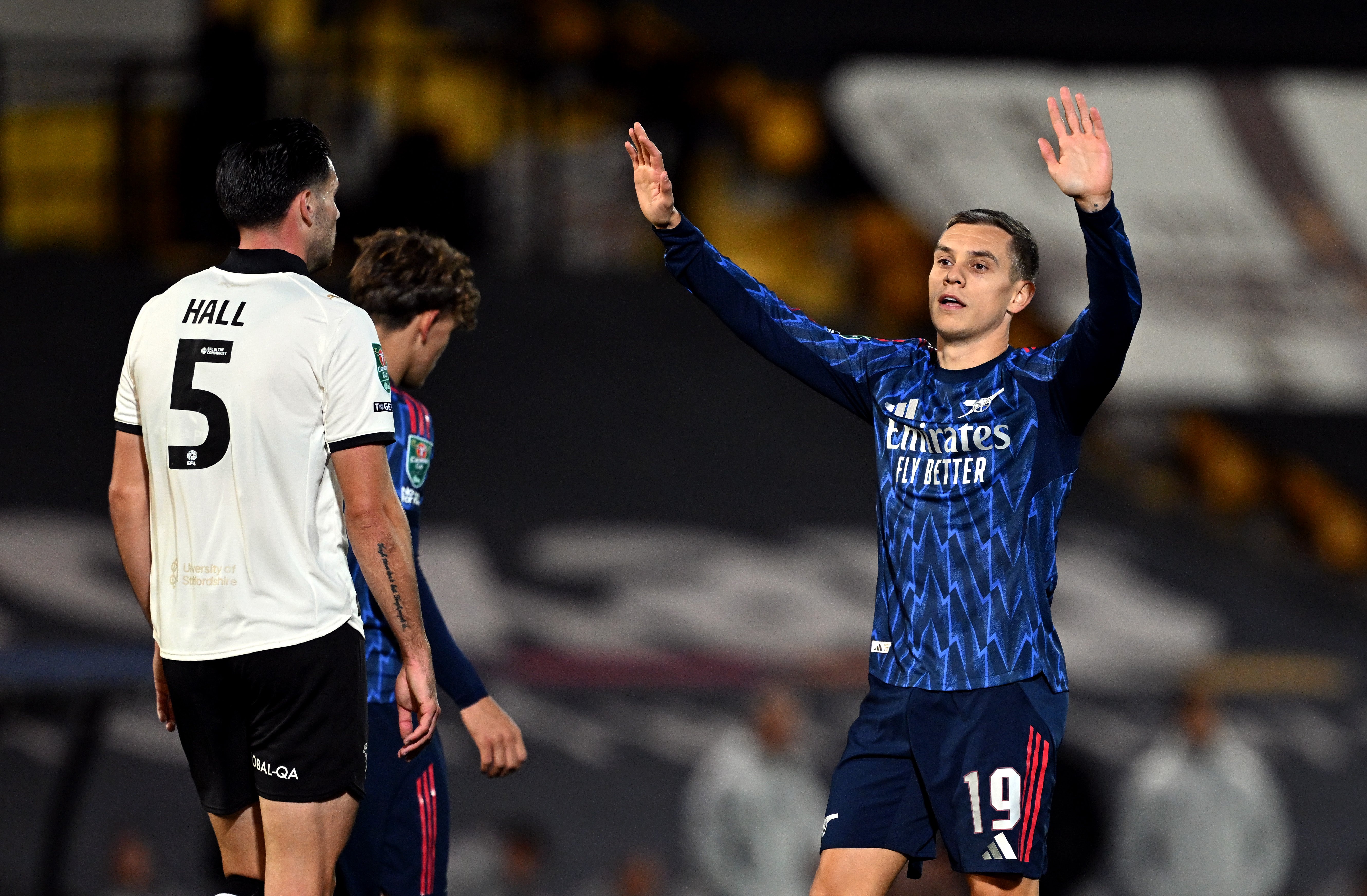 Leandro Trossard came off the bench to score Arsenal's second goal and put the result beyond doubt