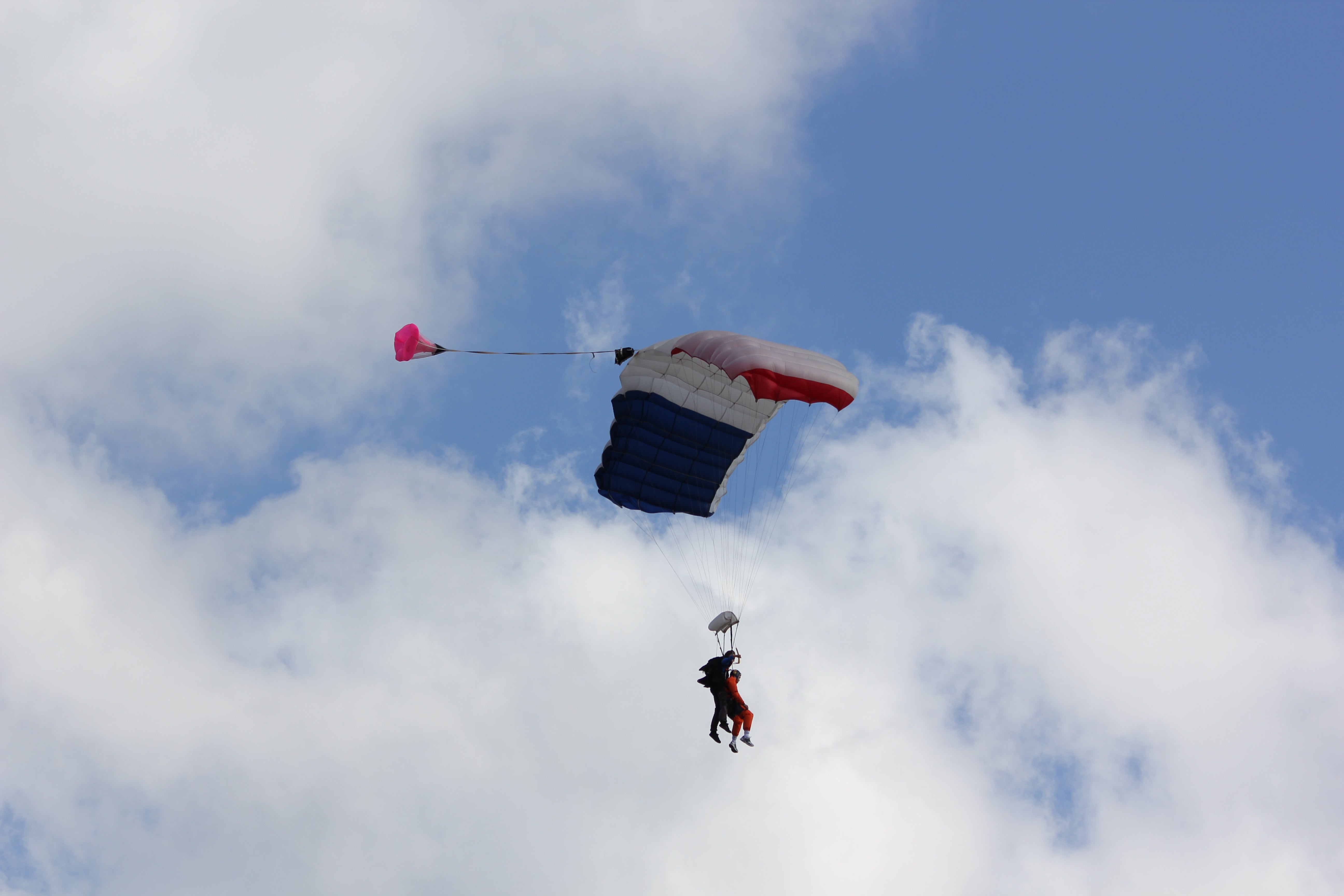A skydiving instructor fell to his death in a ‘freak accident’