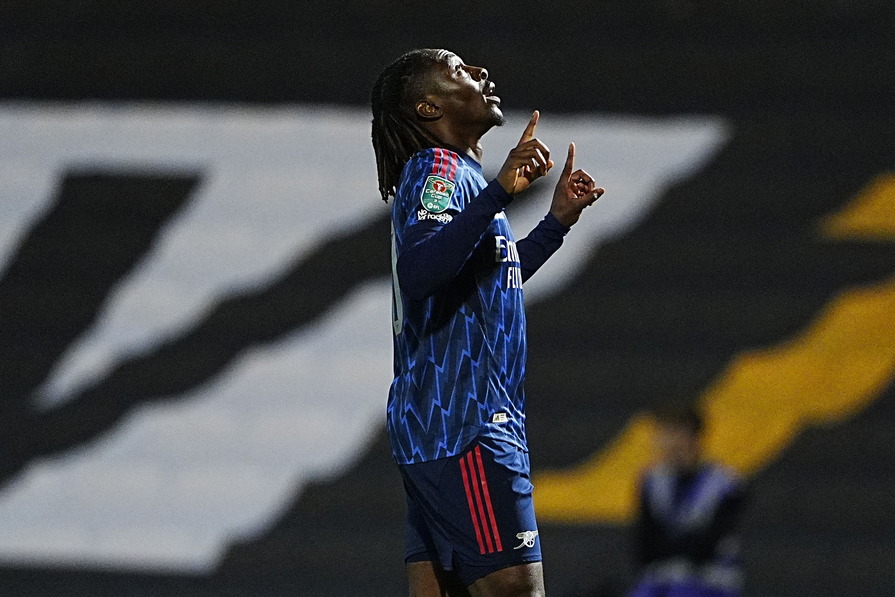 Eze celebrates after scoring