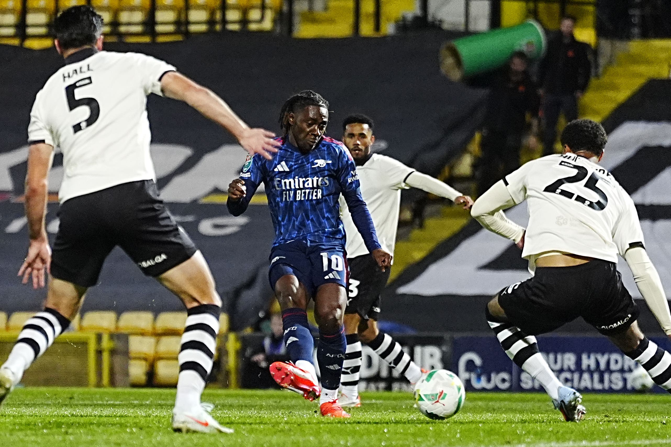 Eberechi Eze scored his first Arsenal goal (Peter Byrne/PA)