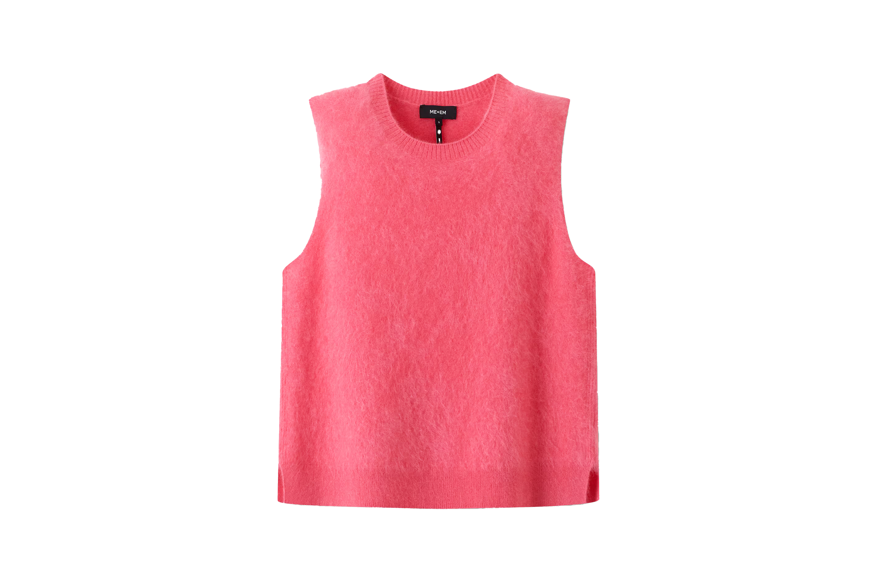 indybest review Me + Em brushed cashmere straight knit vest