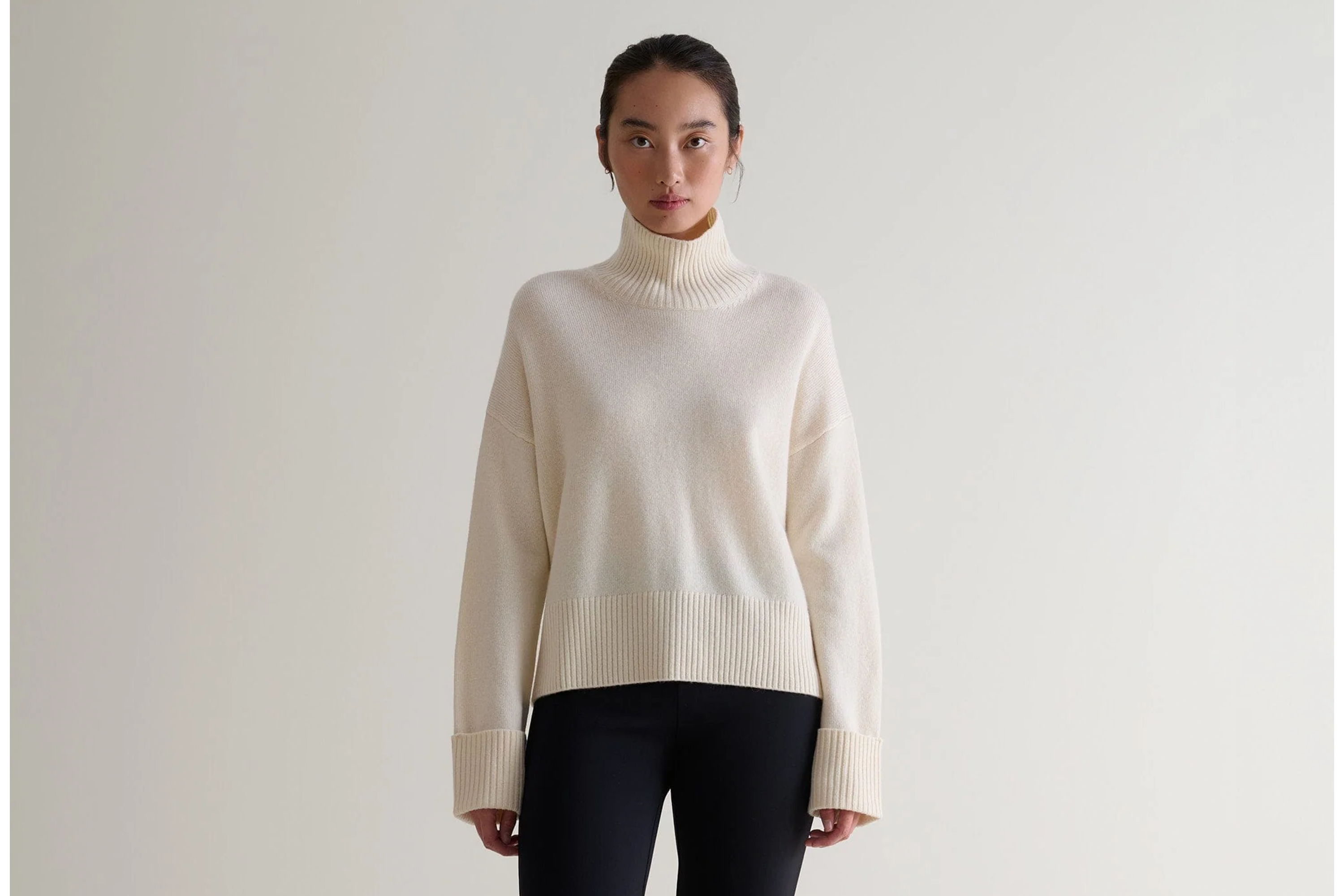 indybest review Rise & Fall merino cashmere high neck jumper