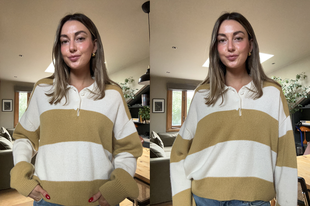 indybest review Soft Goat striped polo shirt feather white