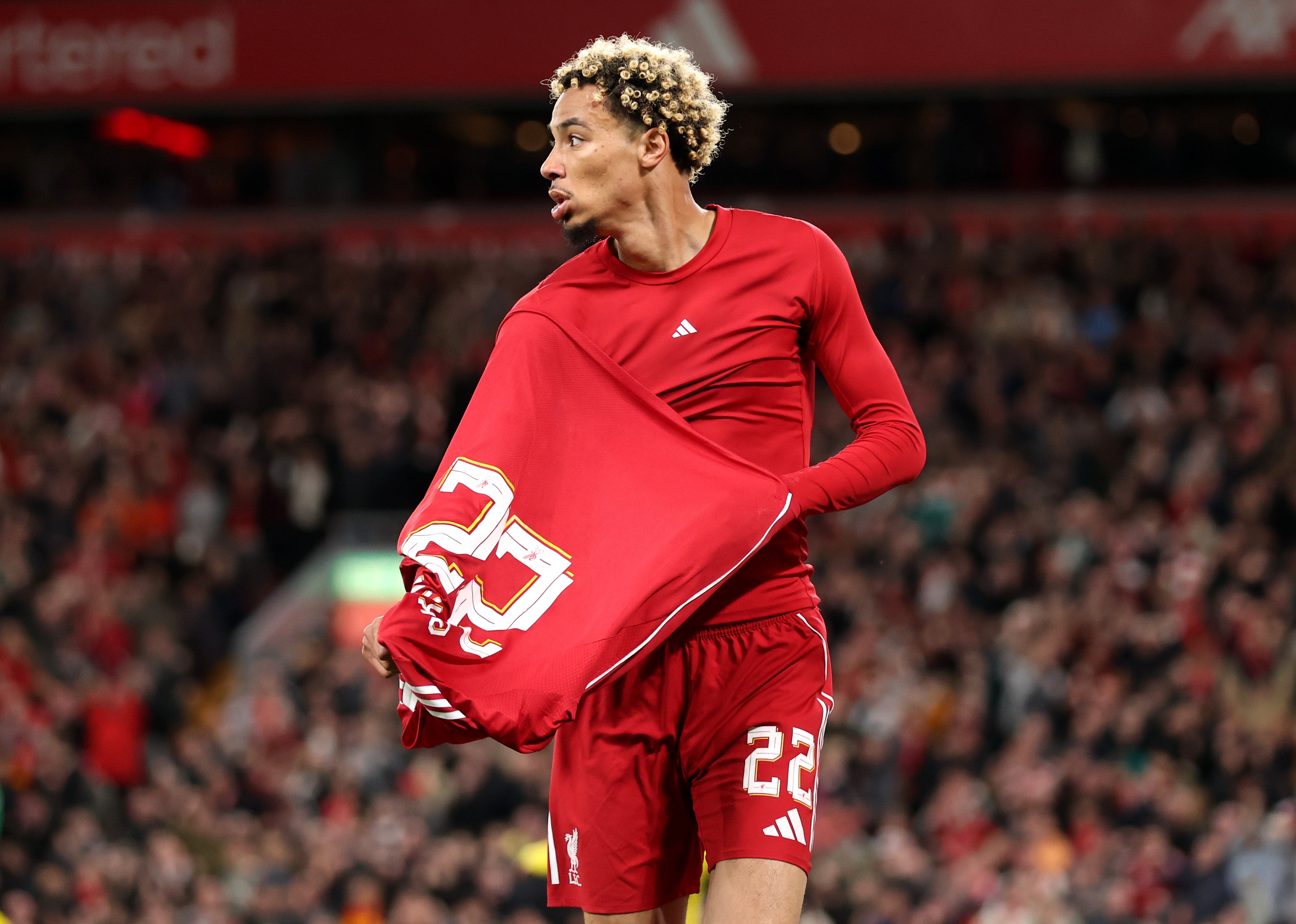 Hugo Ekitike explains ‘stupid’ and ‘needless’ red card for taking off shirt