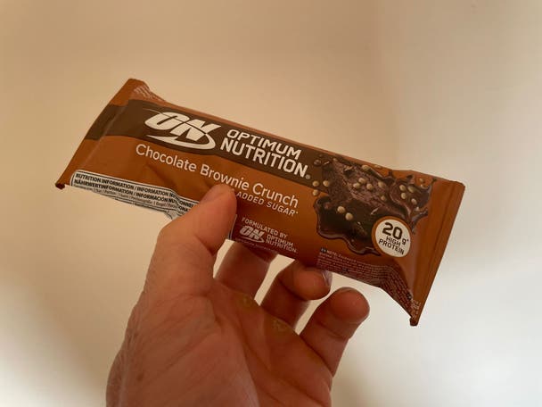 Optimum Nutrition chocolate brownie crunch protein bar