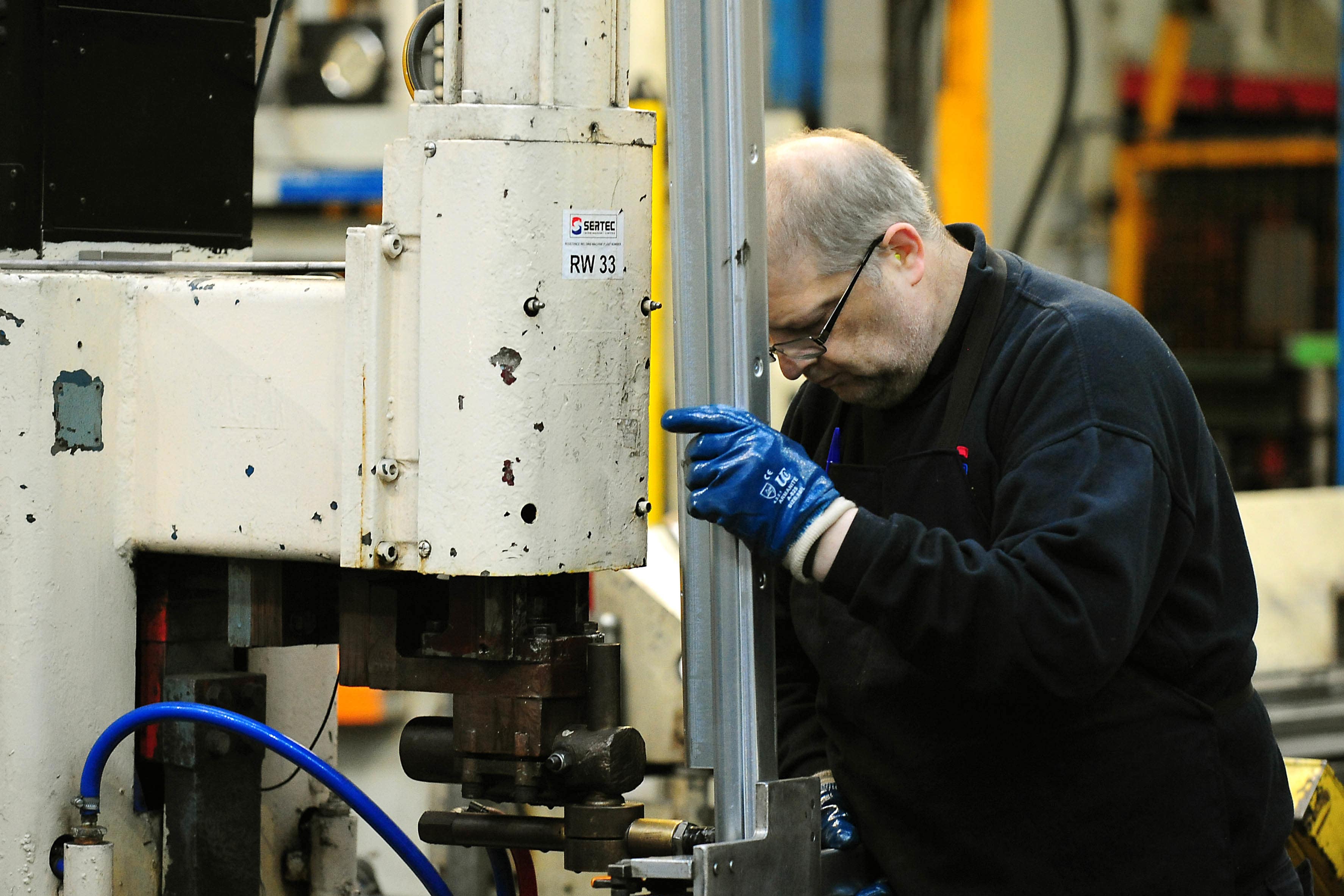 Setter Operator at work at manufacturing company Sertec (PA)