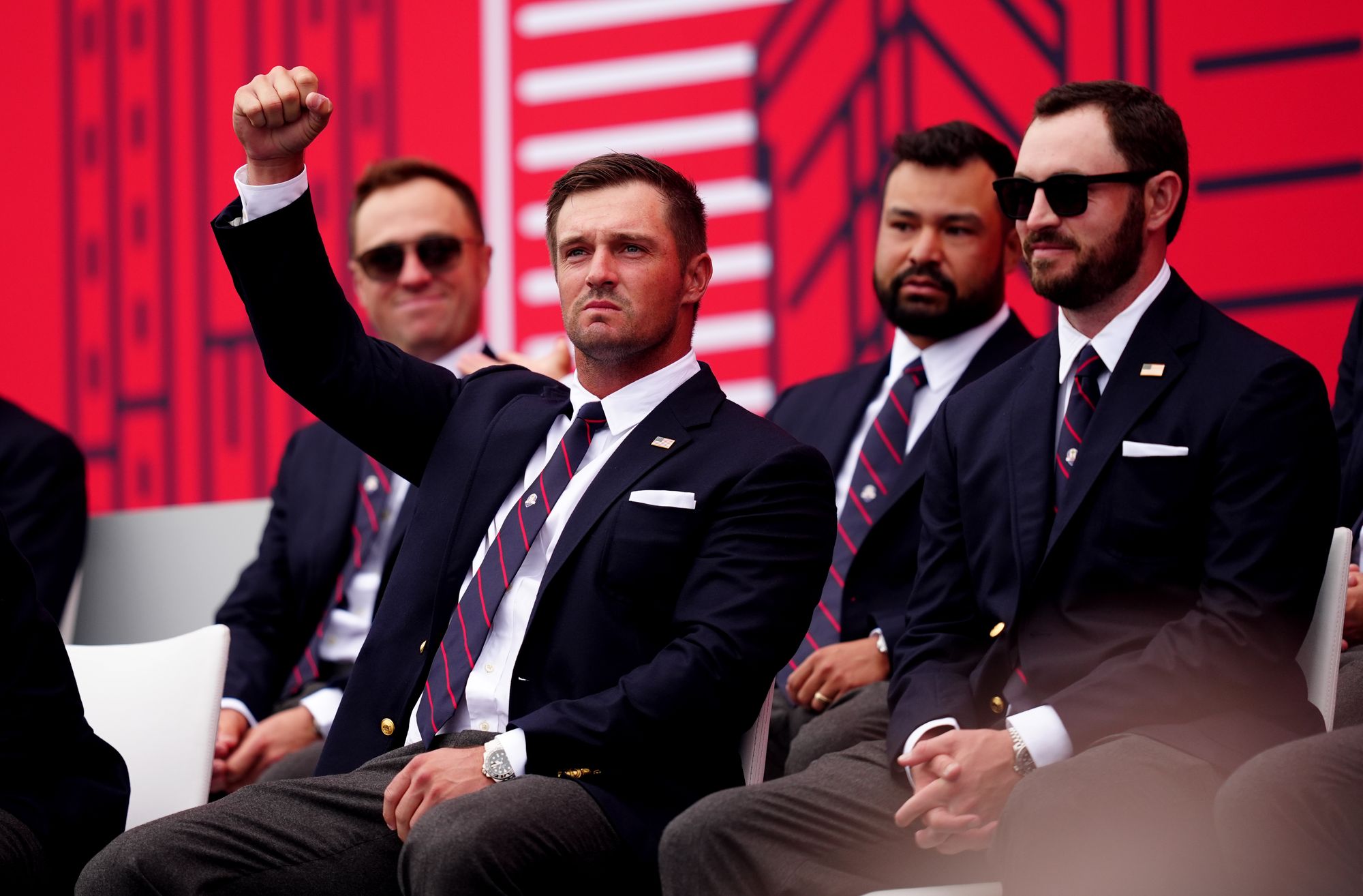 Bryso DeChambeau during Wednesday's opening ceremony