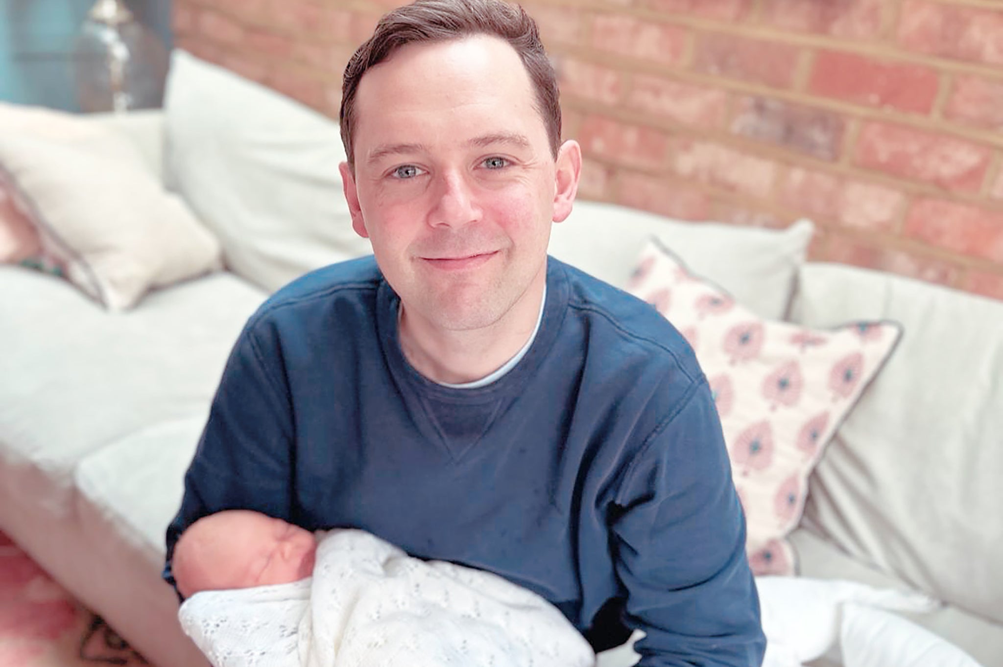 George Oliver with his son, Archie