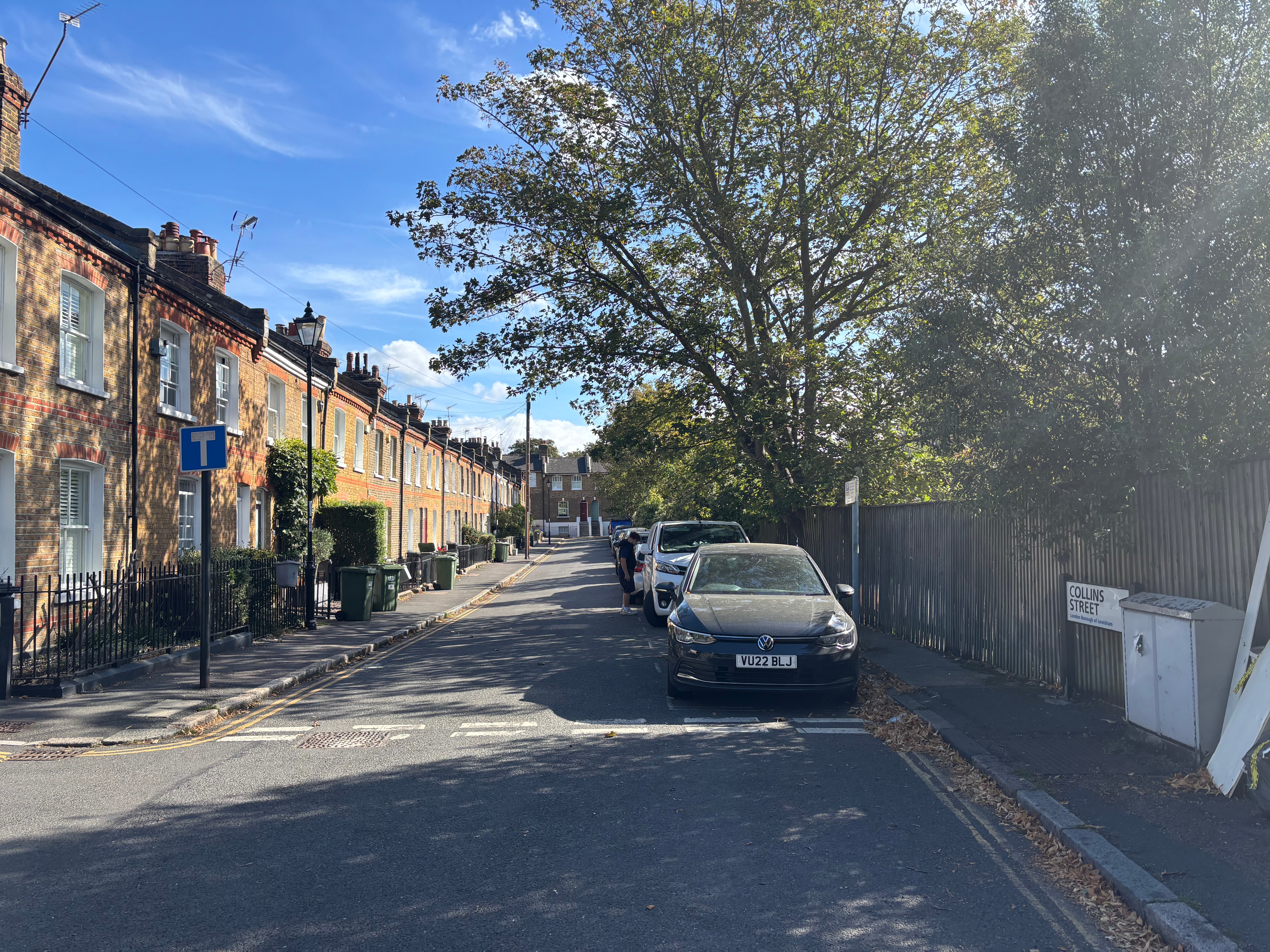 Collins Street is a road of two-storey terraced houses believed to be among those set to be worst affected by the planned development