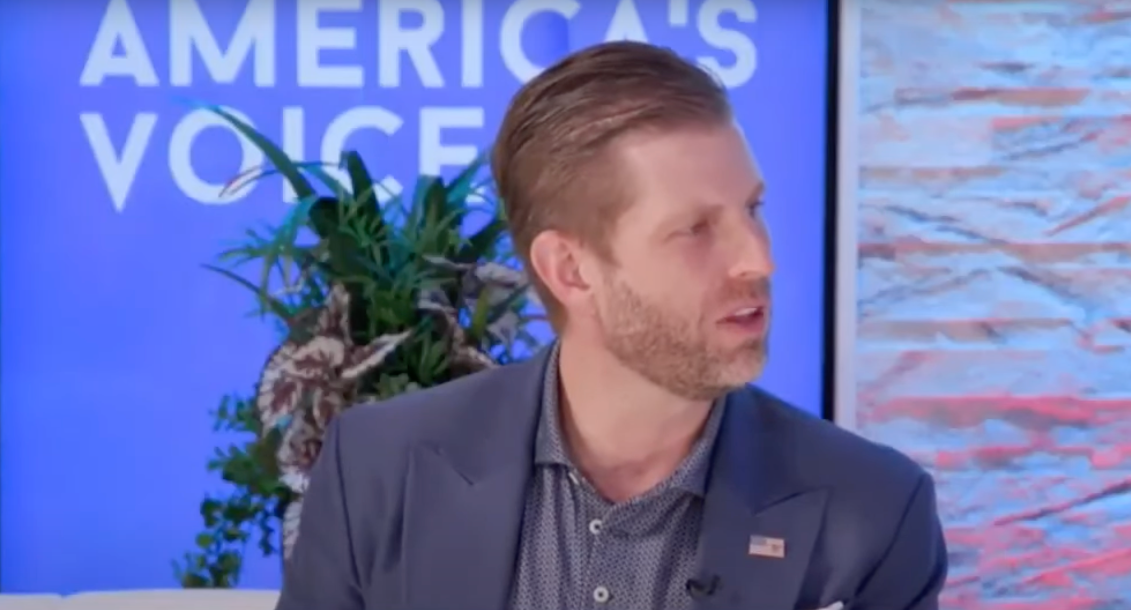 Eric Trump tells Real America's Voice that he believes his father deserves both his head carved on Mount Rushmore and the Nobel Peace Prize on Wednesday September 24 2025