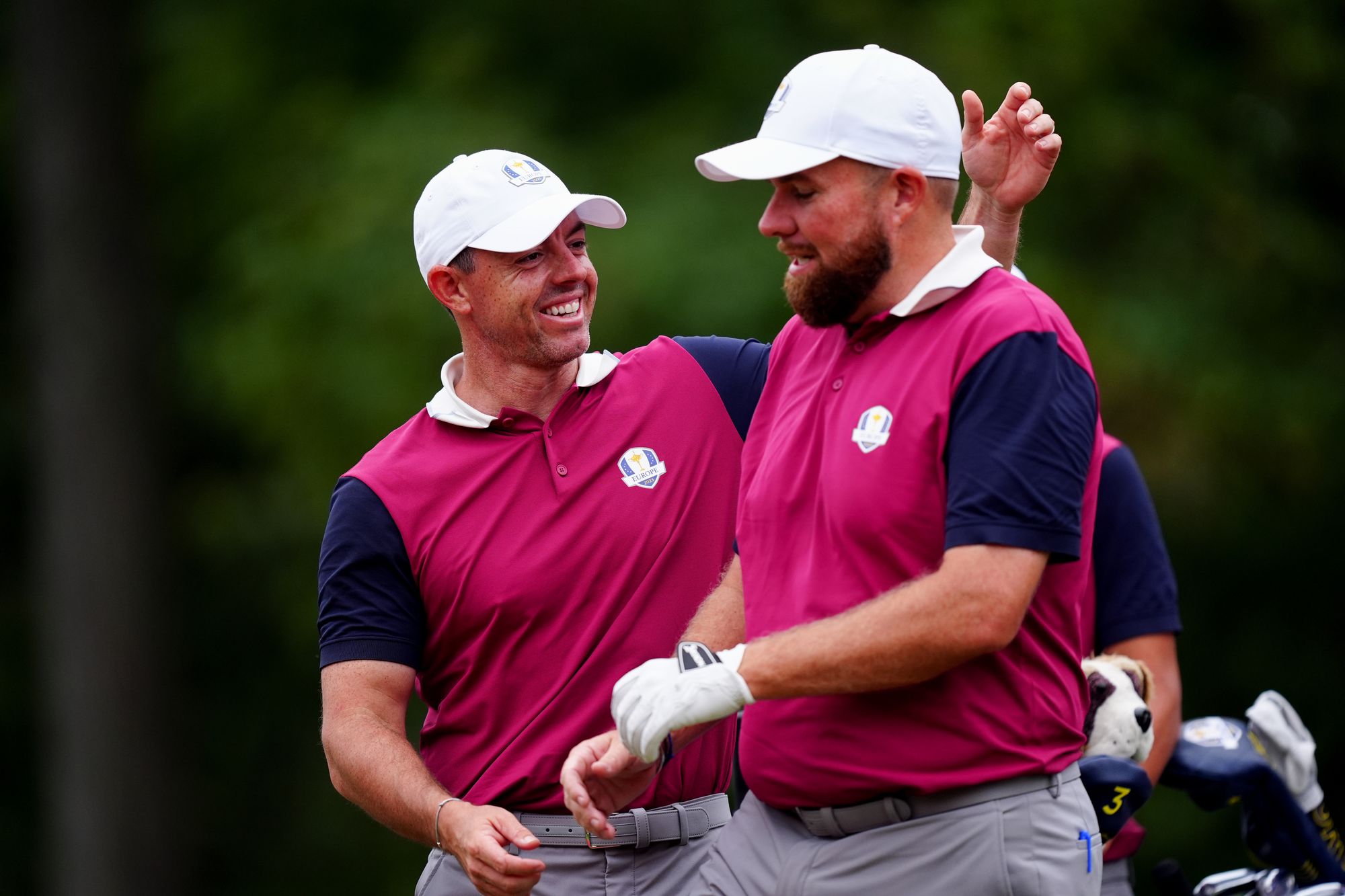 McIlroy and Shane Lowry enjoy some practice at Bethpage on Thursday