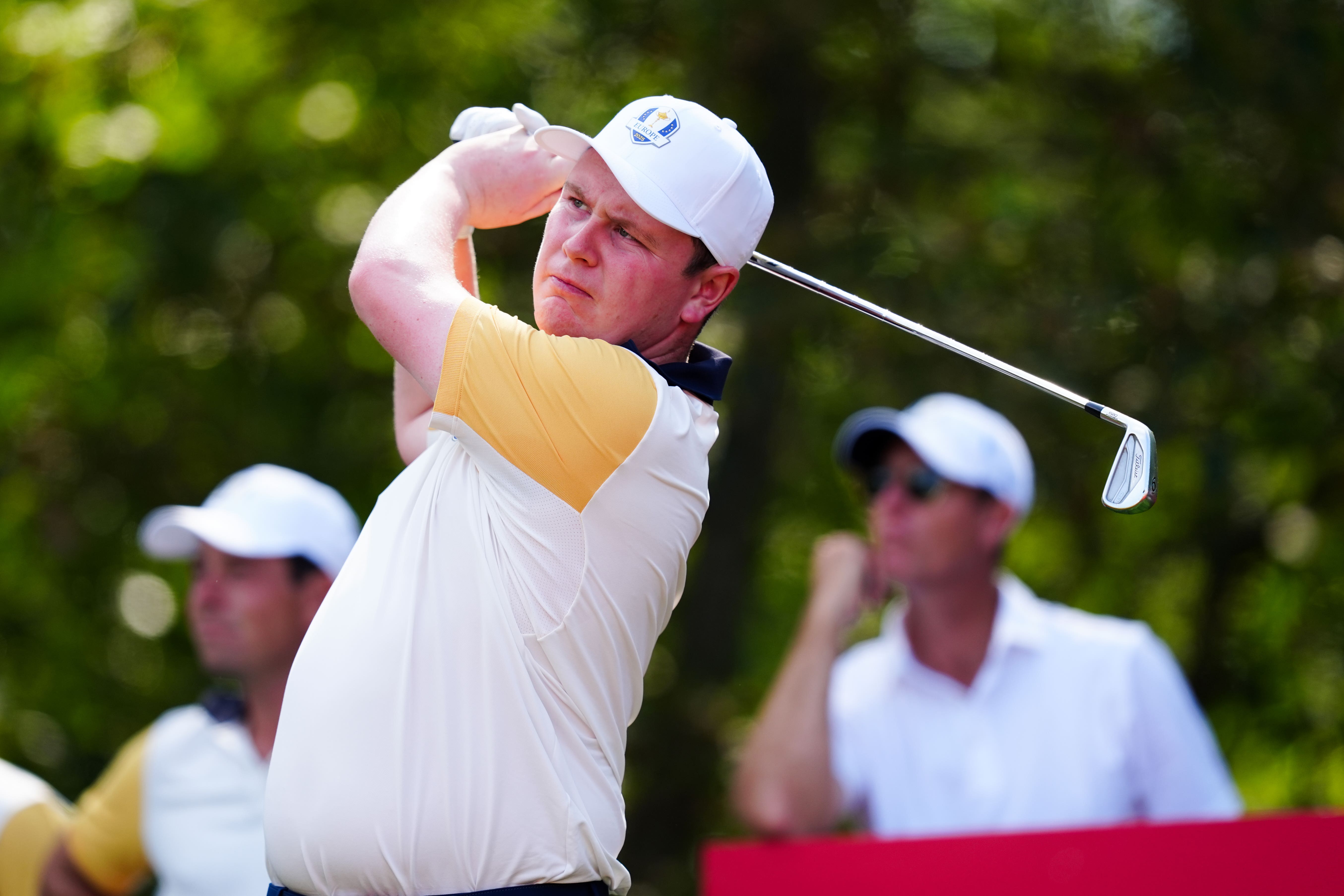 Robert MacIntyre has downplayed the significance of the visit of Donald Trump to the Ryder Cup (David Davies/PA)