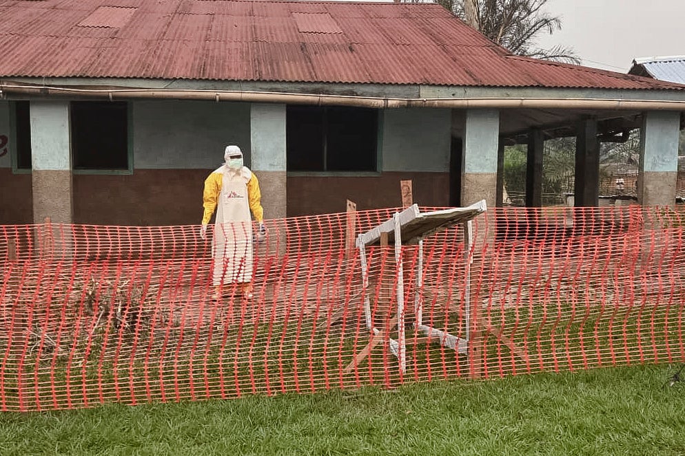 An Ebola treatment centre in the remote Bulape Health Zone, Kasaï province