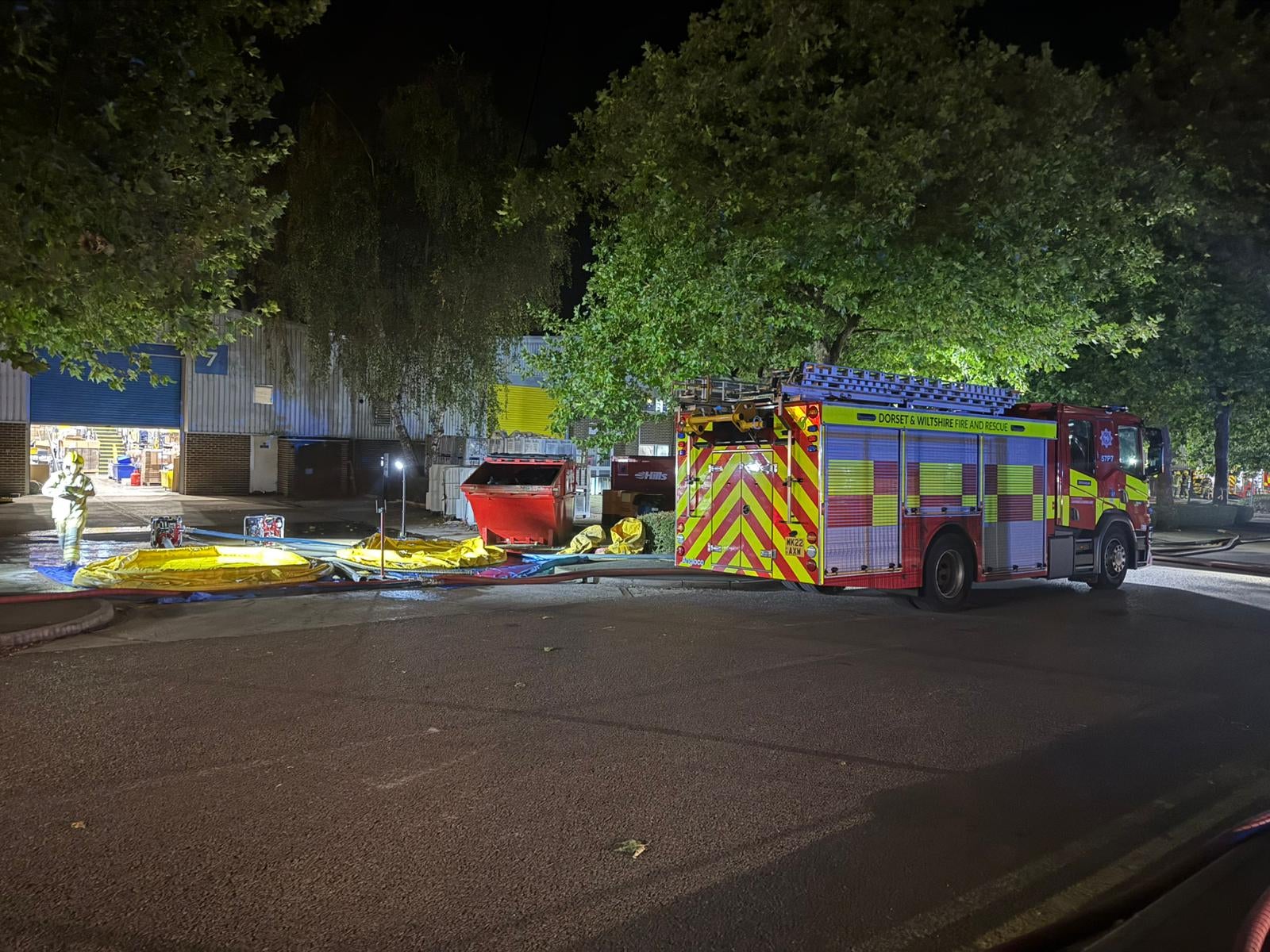The incident occurred at Groundwell Industrial Estate