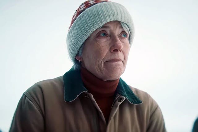<p>Emma Thompson as Barb in the action thriller ‘Dead of Winter’</p>