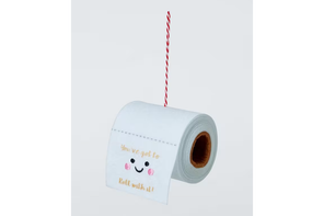 John Lewis toilet roll bauble 