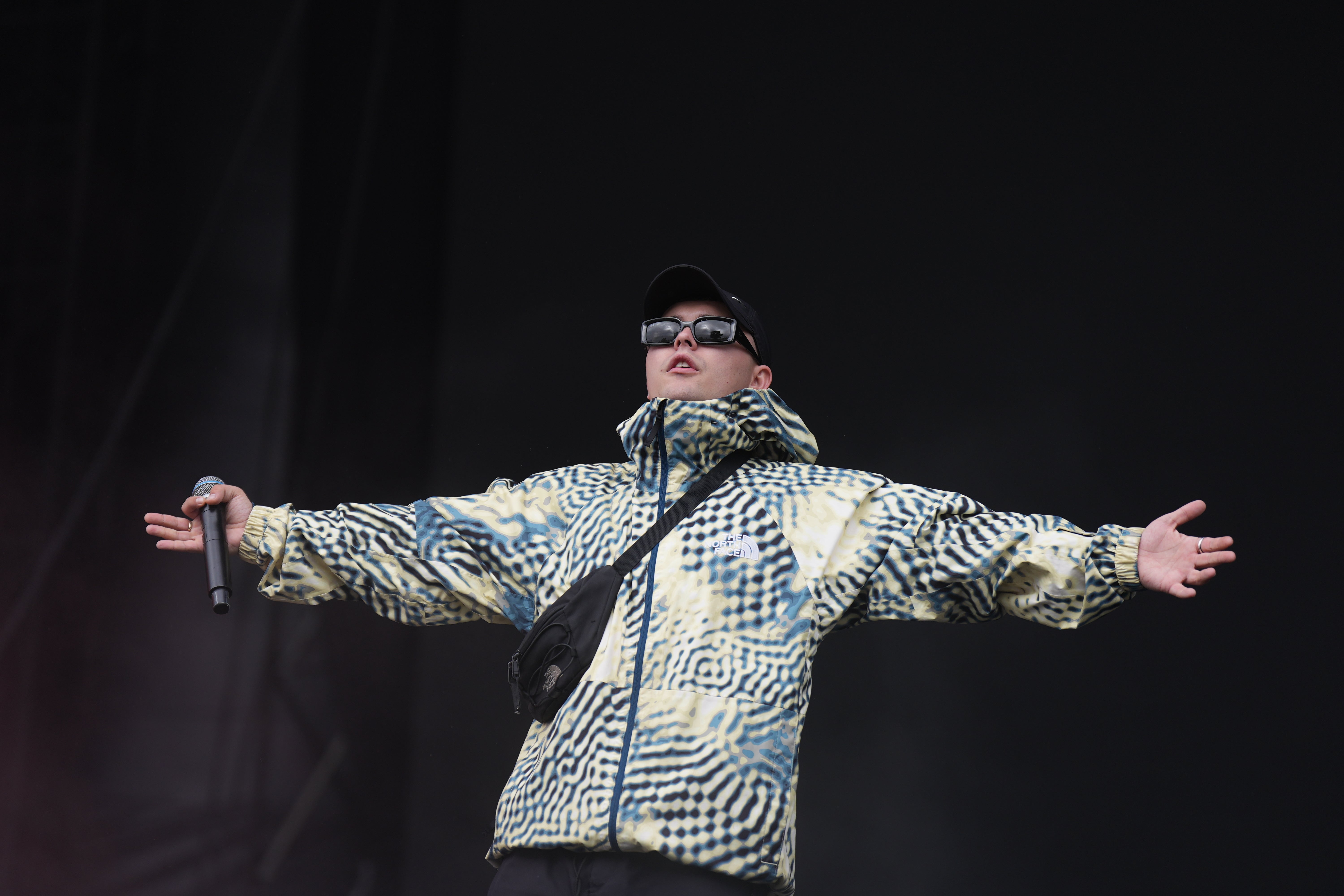 Kneecap’s Liam Óg Ó hAnnaidh aka Mo Chara on stage