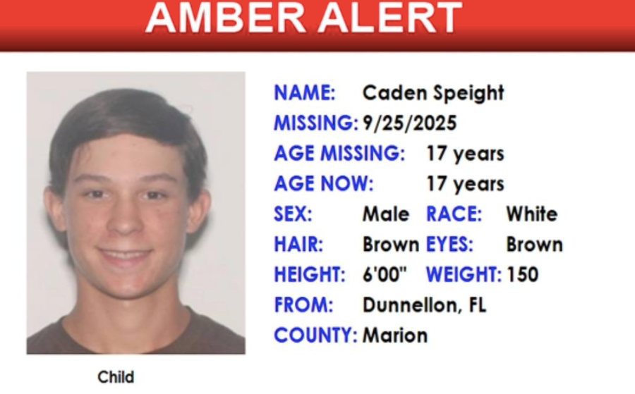 An amber alert has been issued for missing teenager Caden Speight