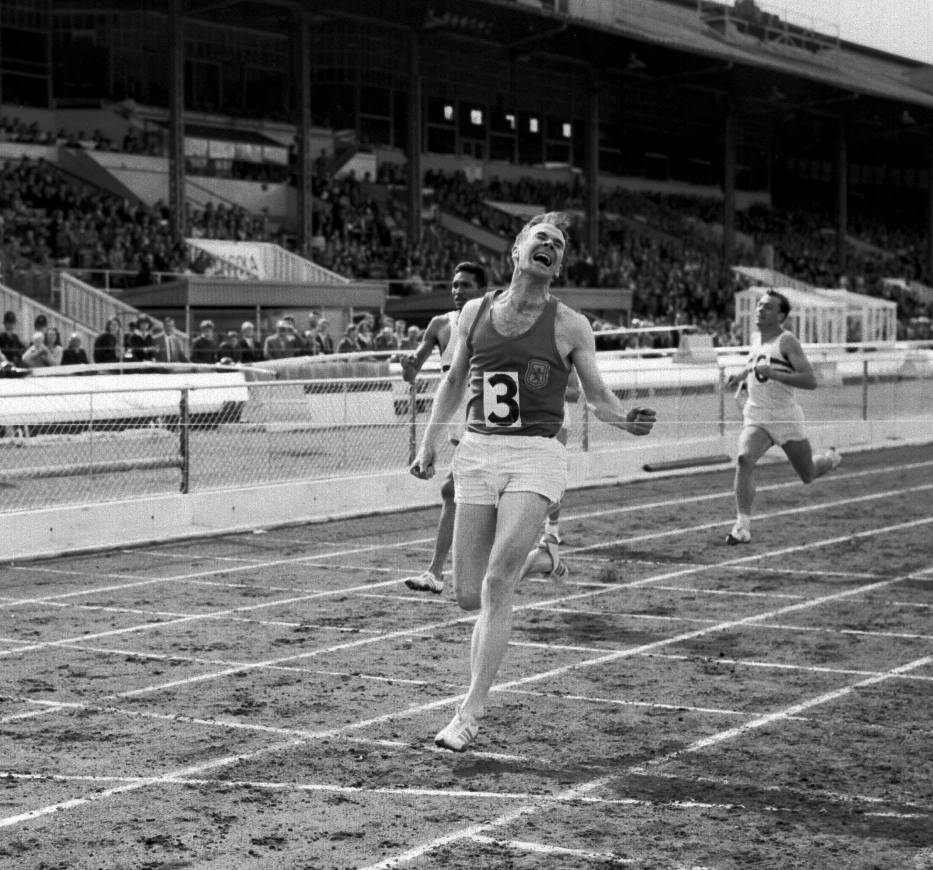 Menzies Campbell wins the 220 yards final at the 1964 AAA athletics championships (PA)