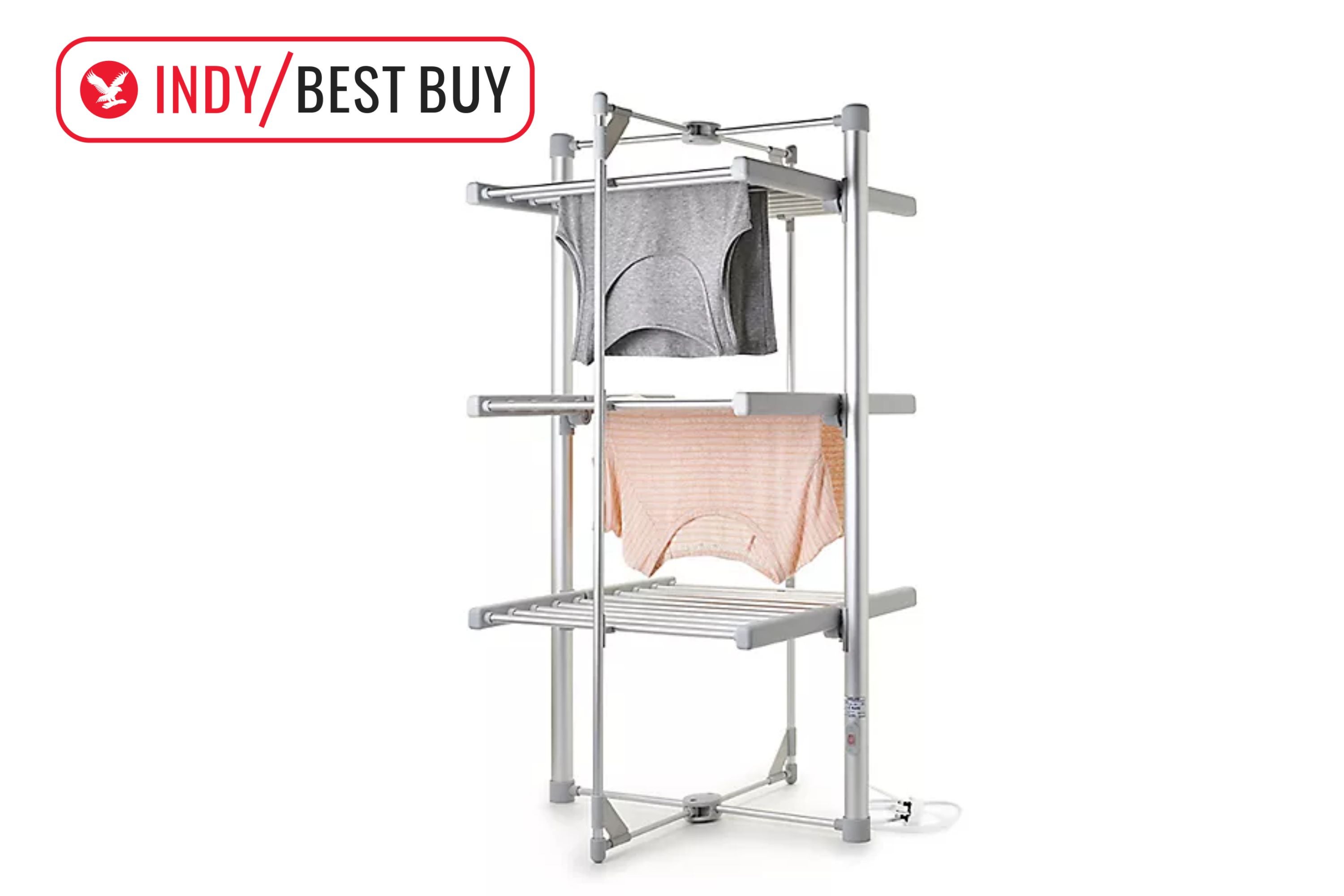 DrySoon mini three-tier heated airer