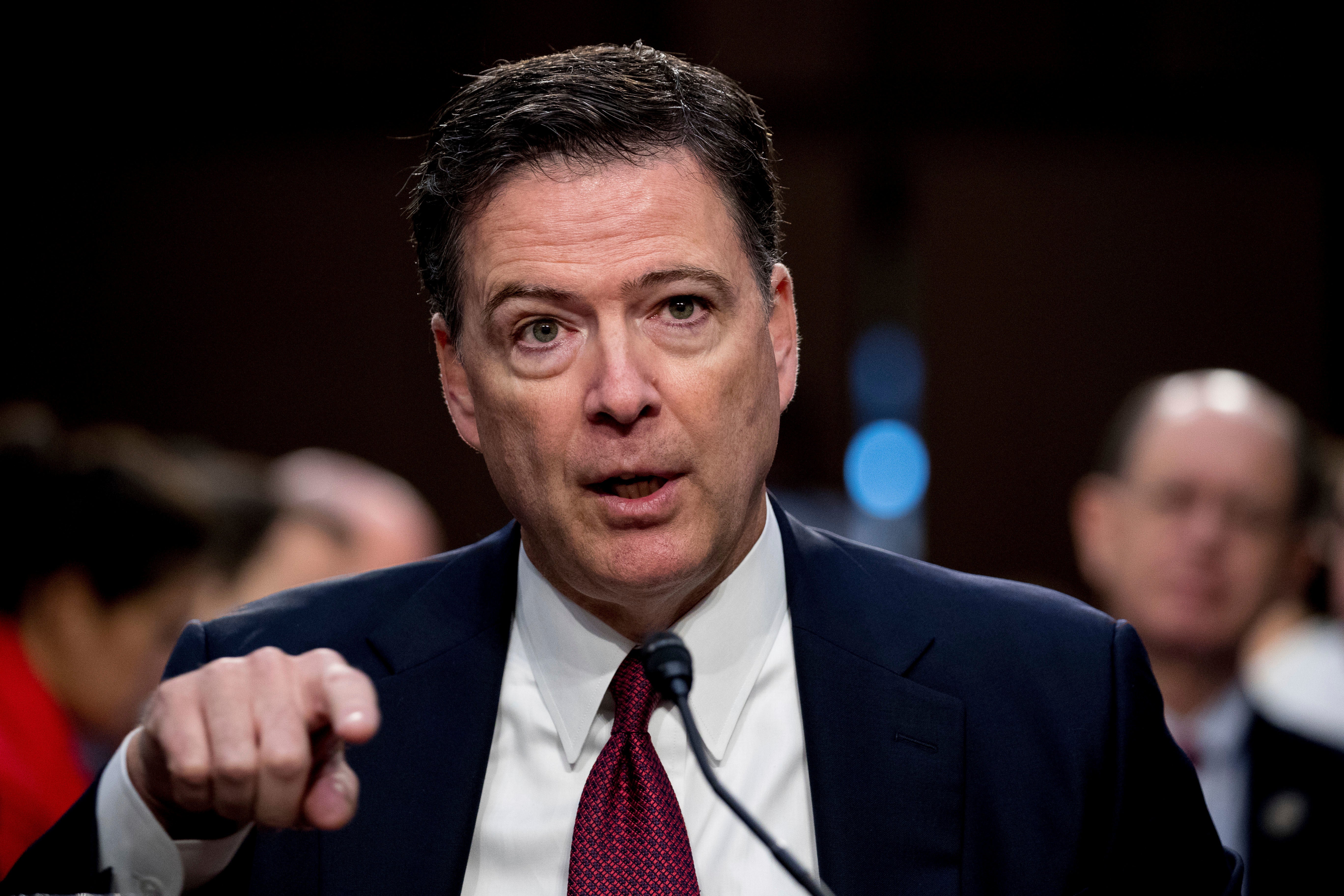 Former FBI director James Comey said he and his family understood the ‘costs to standing up to Donald Trump’ following his indictment