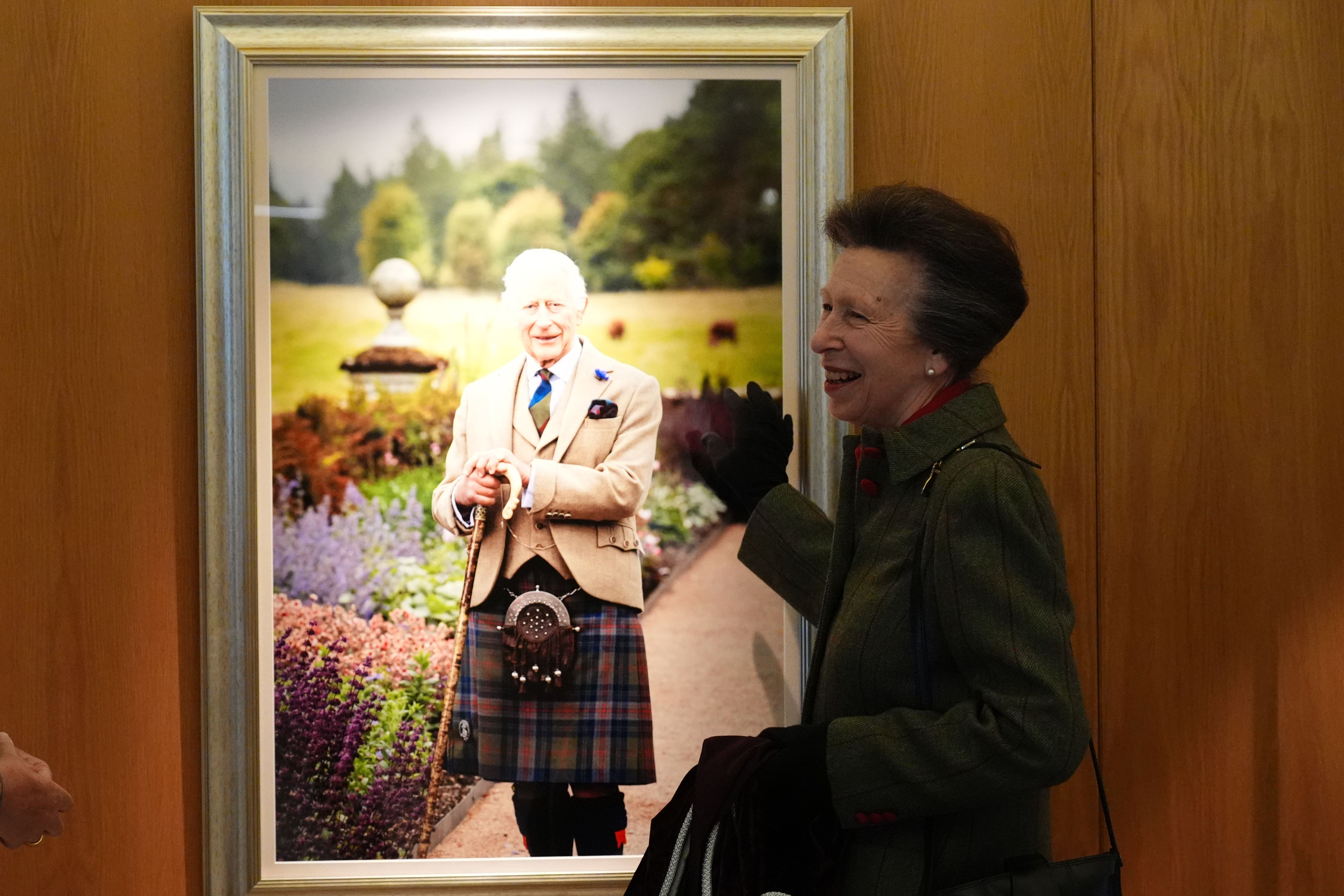 The Princess Royal unveiled the image at Holyrood on Friday (Andrew Milligan/PA)