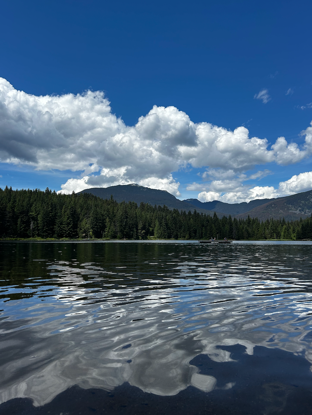 Swimming in Lost Lake to finish off the trip