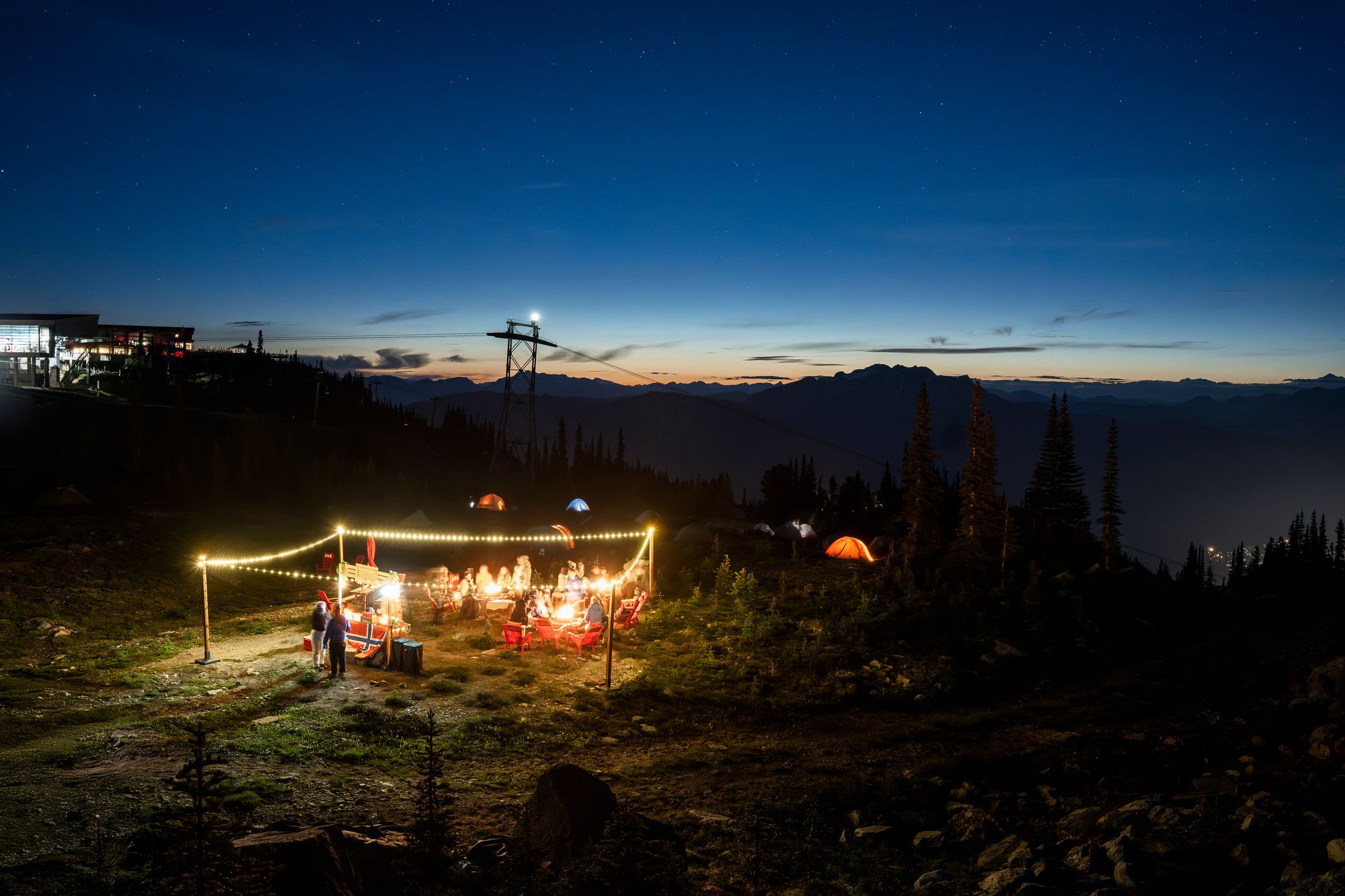 The Helly Hansen camp