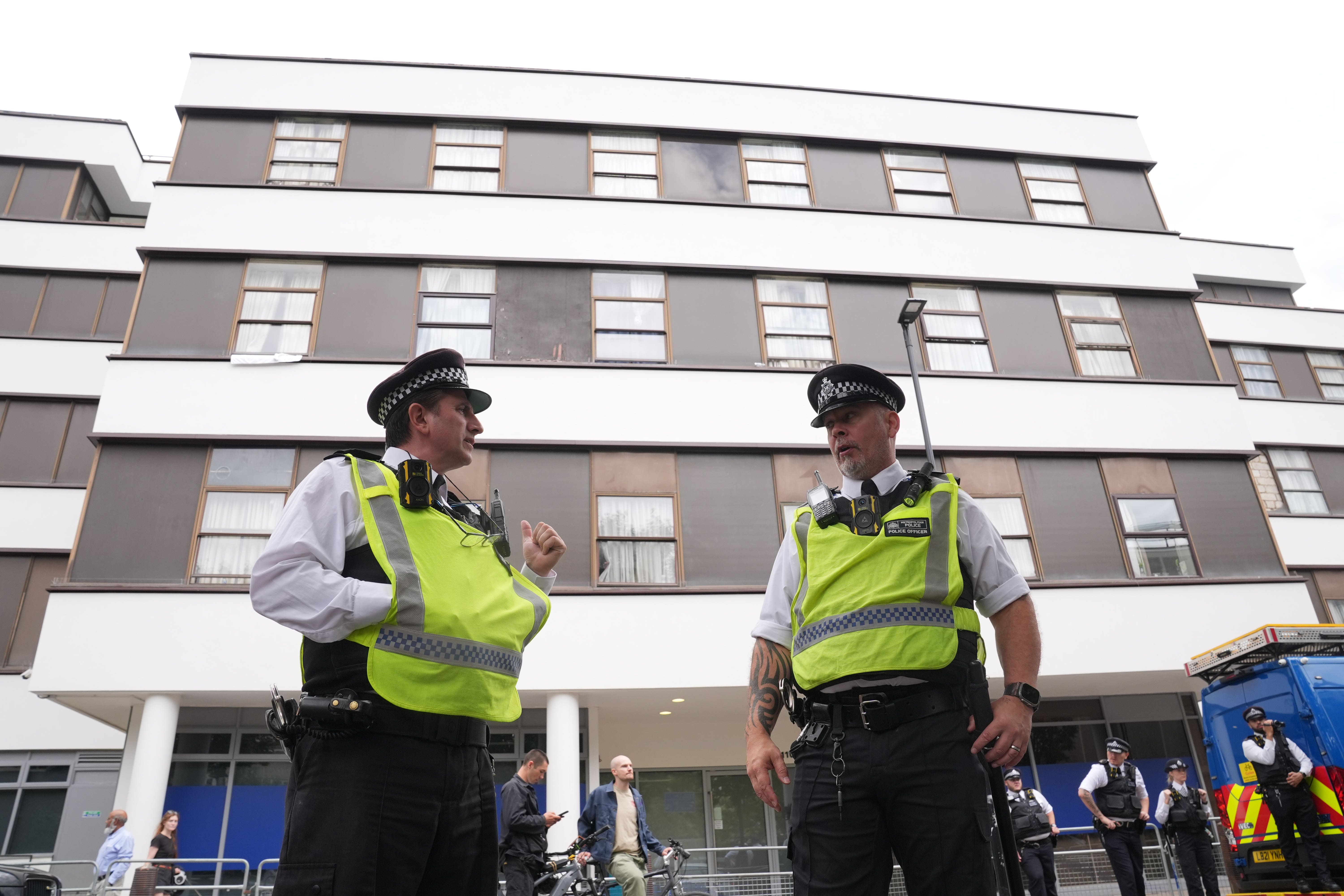 The force previously confirmed the address was the Thistle City Barbican Hotel