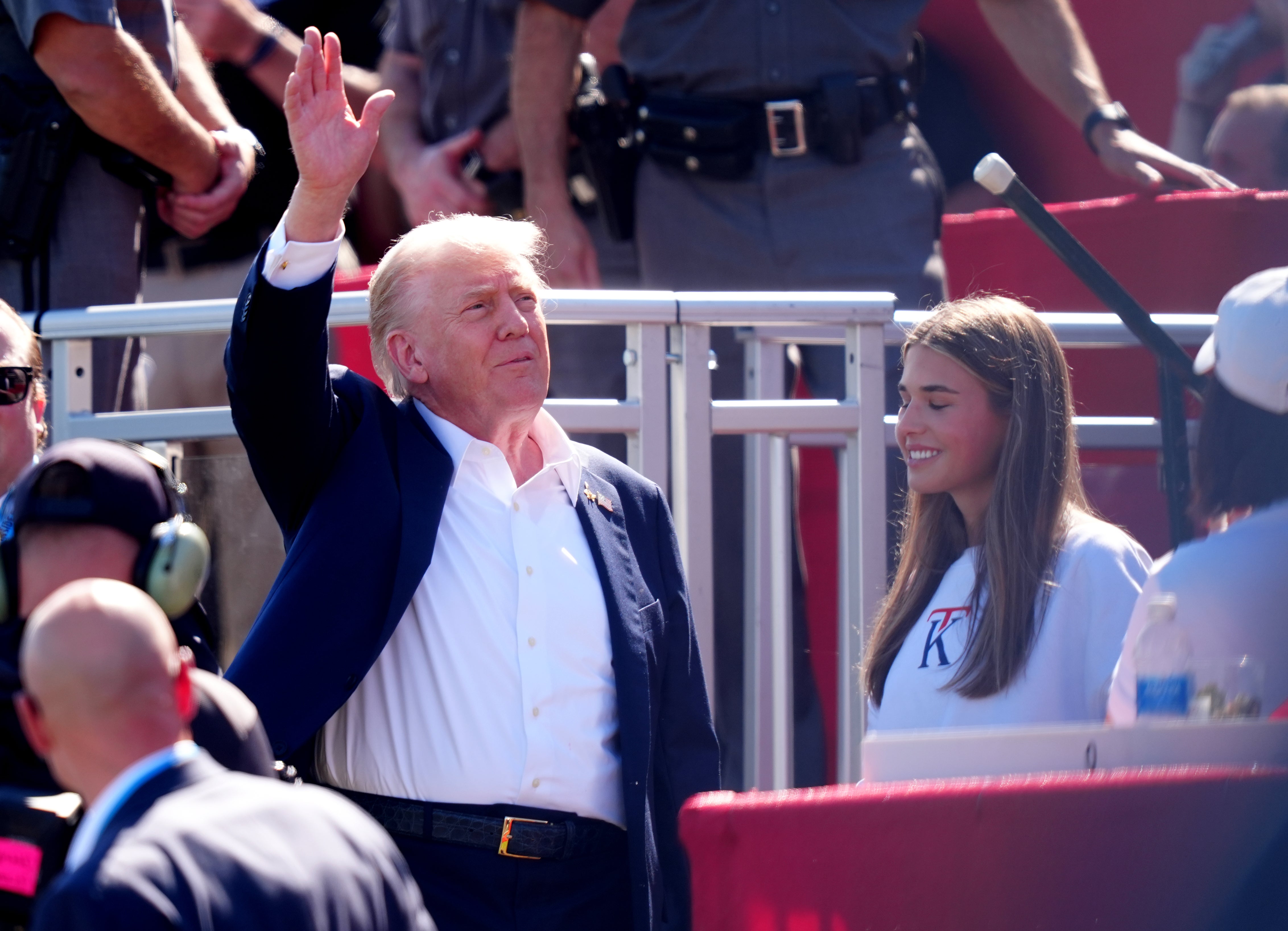 Americký prezident Donald Trump se účastnil Ryder Cupu (David Davies/PA)