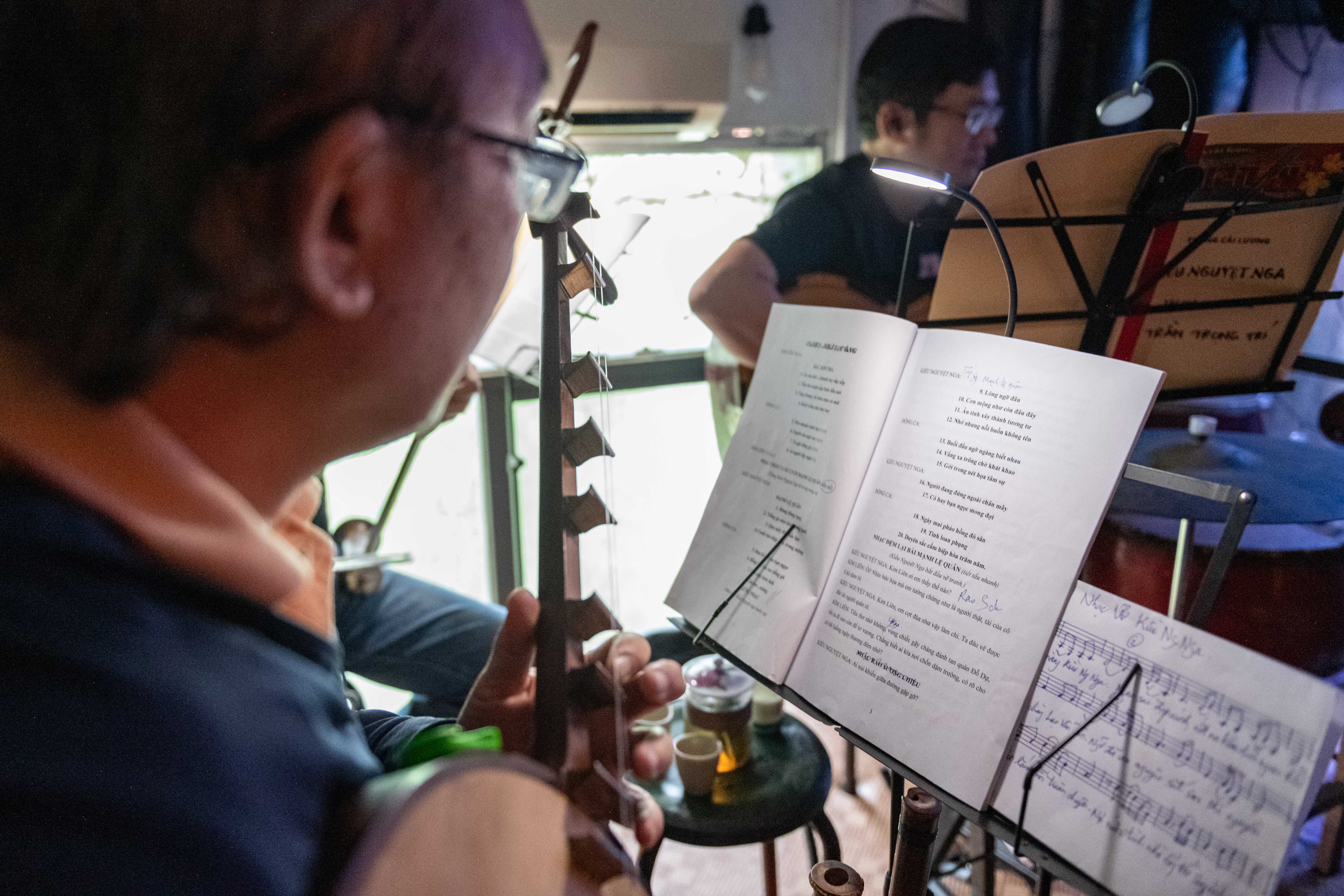 Musicians perform during the 'Kieu Nguyet Nga' show in Vietnam