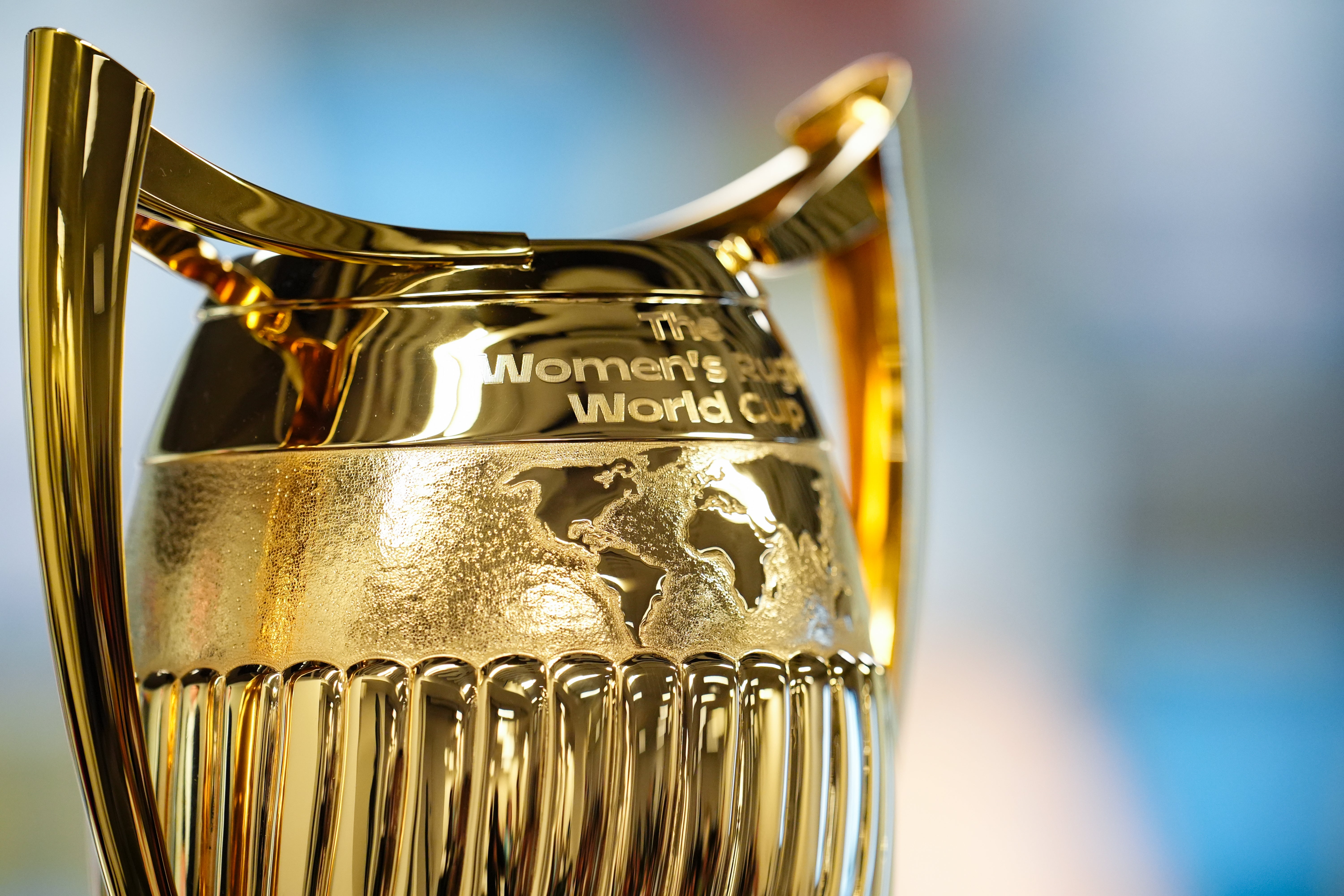 Obecný pohled na trofej mistrovství světa v ragby (Adam Davy/PA)