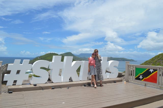 <p>Georgie and Eddi Fiegel enjoyed St Kitts’s combination of high-octane activities and beautiful landscapes</p>