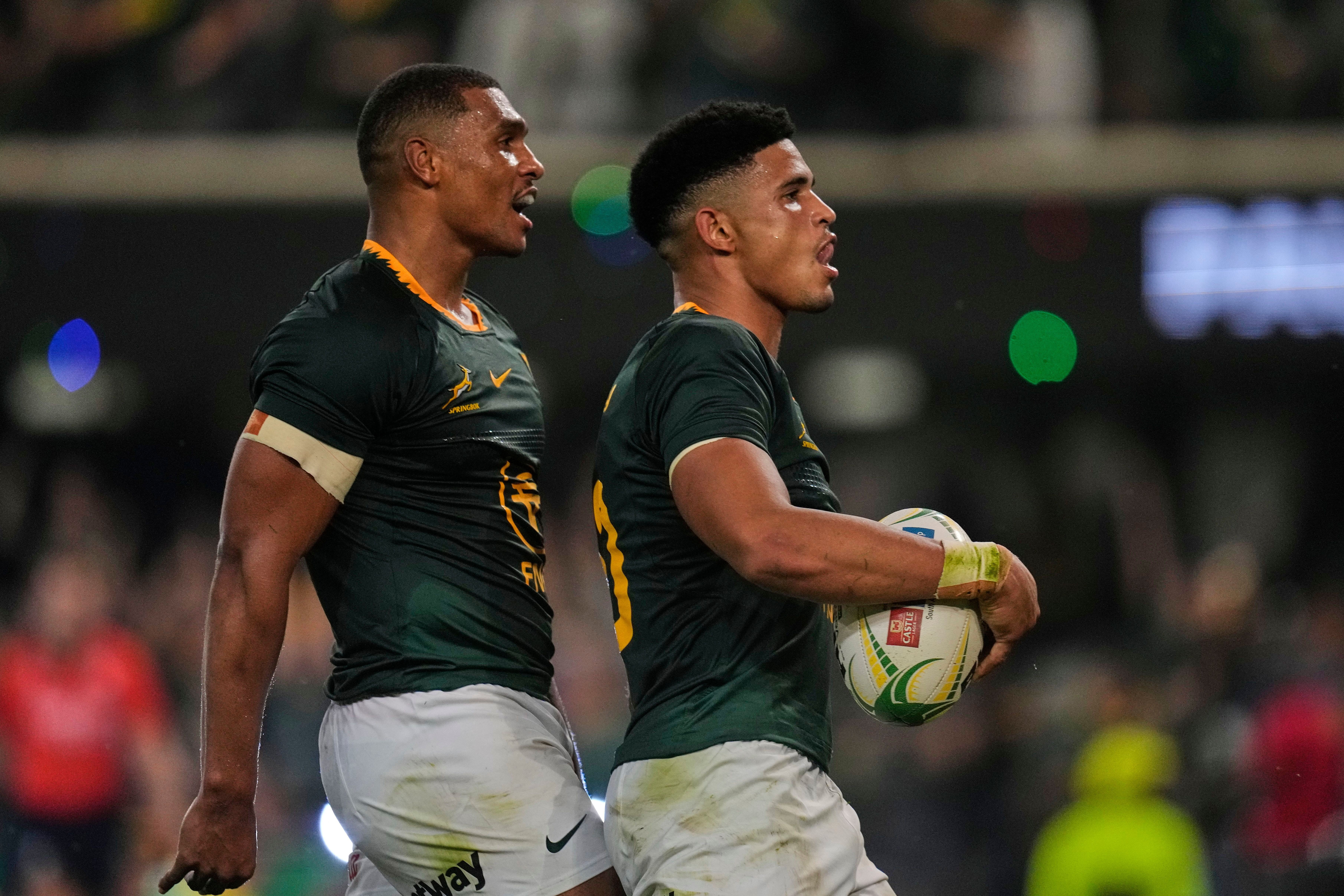 Sacha Feinberg-Mngomezulu produced a record-breaking display for the Springboks