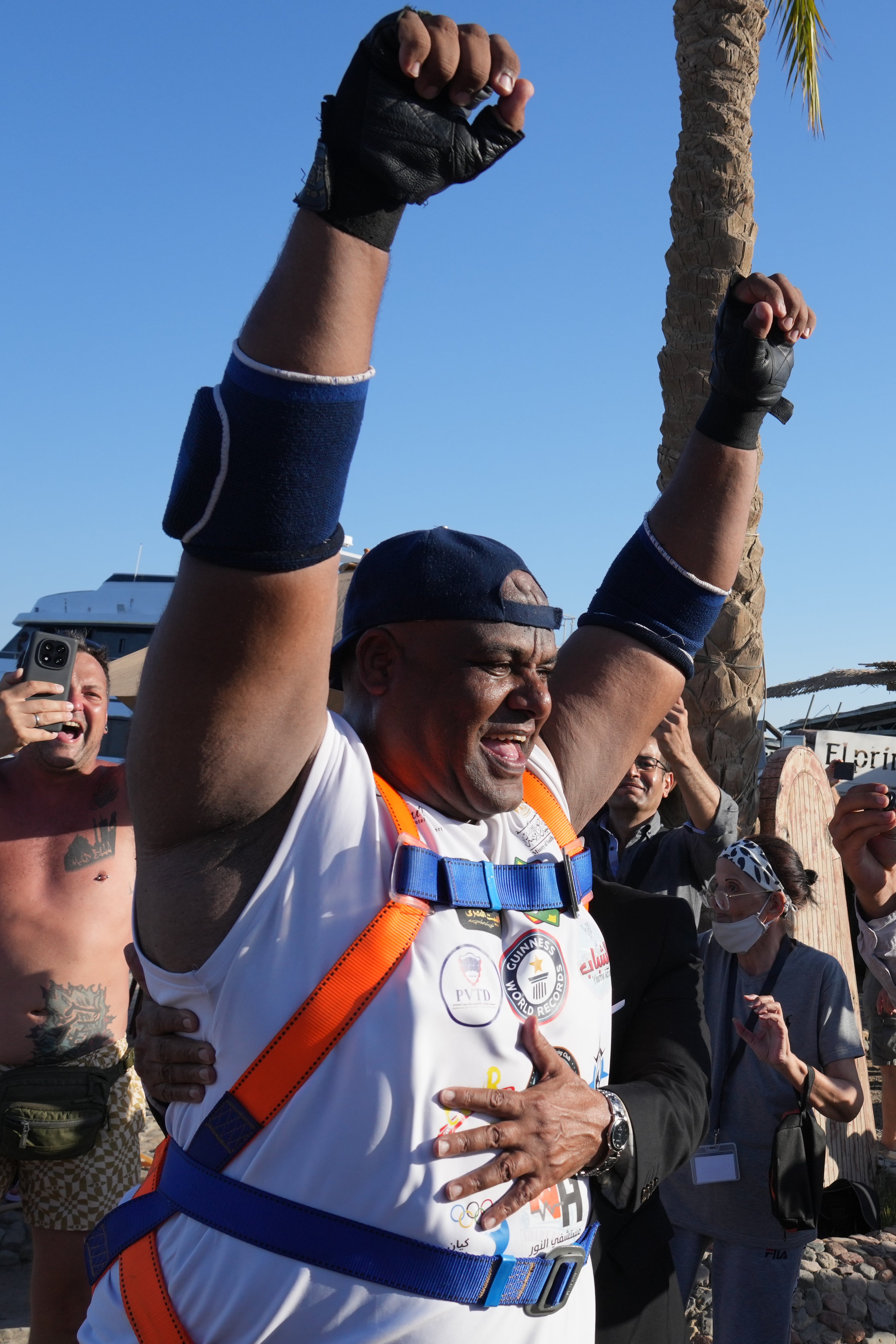 In preparation for the feat, Mahrous followed a protein and iron-rich diet