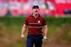 Ryder Cup Sunday singles tee times announced as Rory McIlroy faces Scottie Scheffler