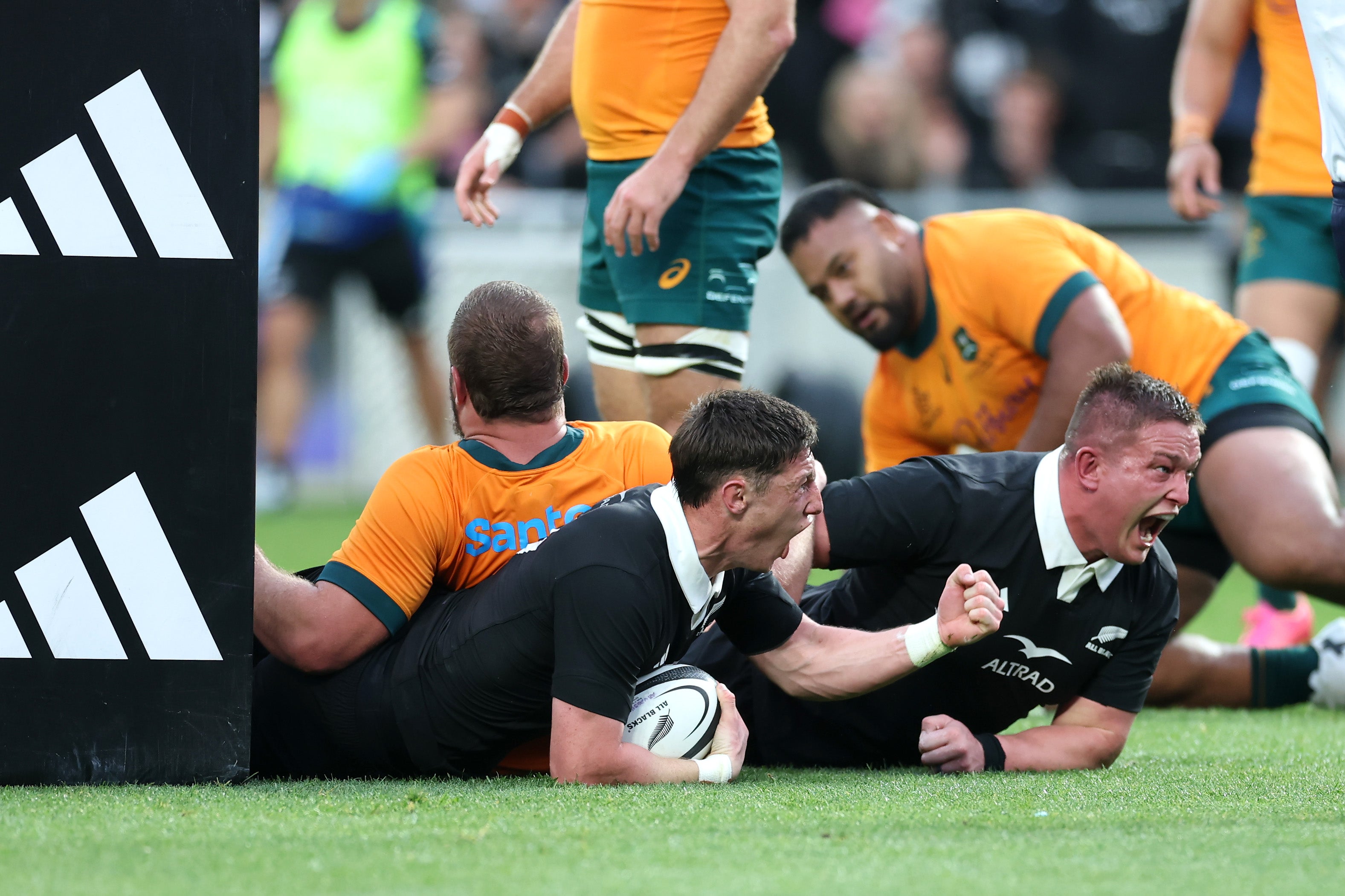 The All Blacks held off Australia to extend their Eden Park streak