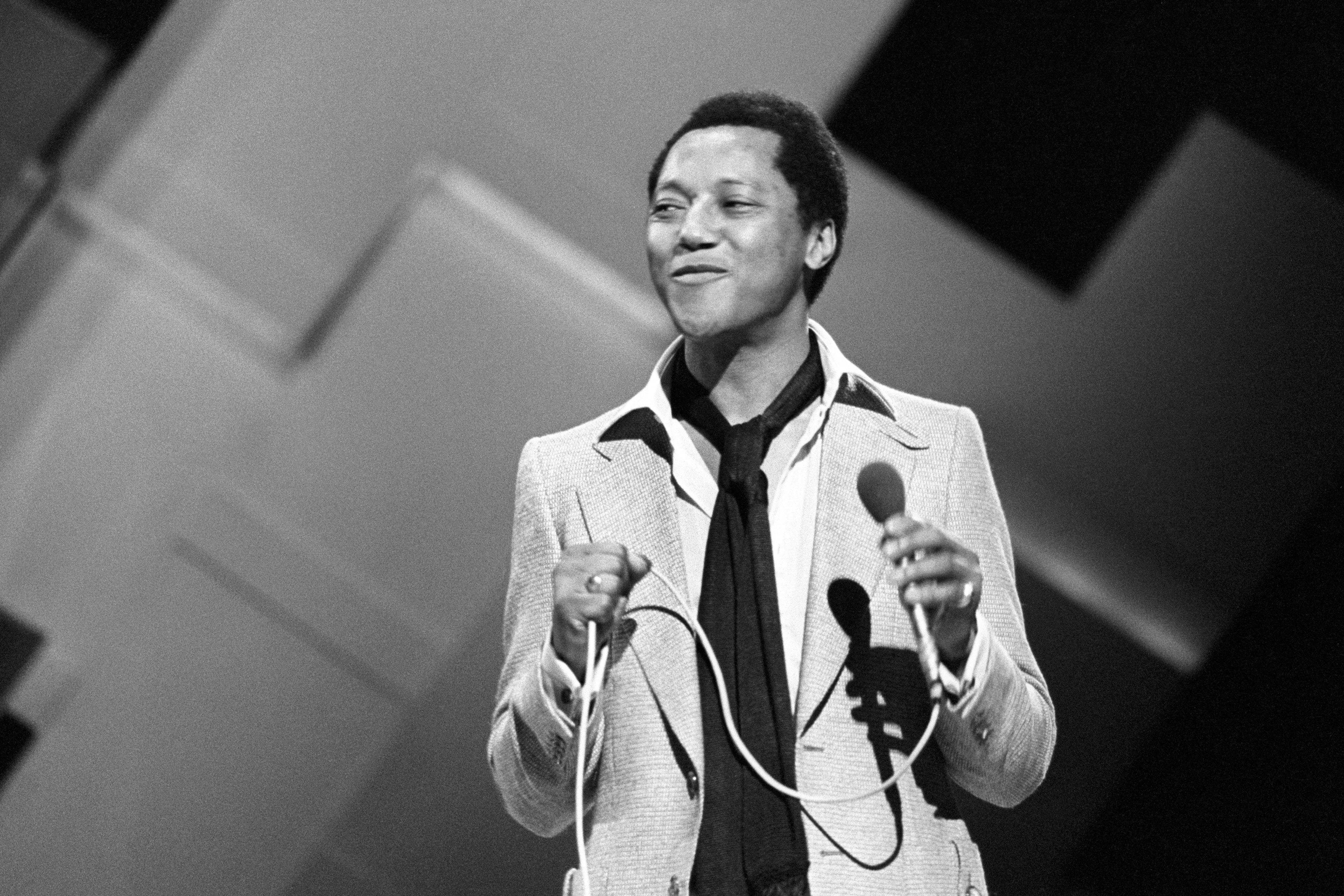 Labi Siffre, performing in the 'Song for Europe' at the Royal Albert Hall in 1978