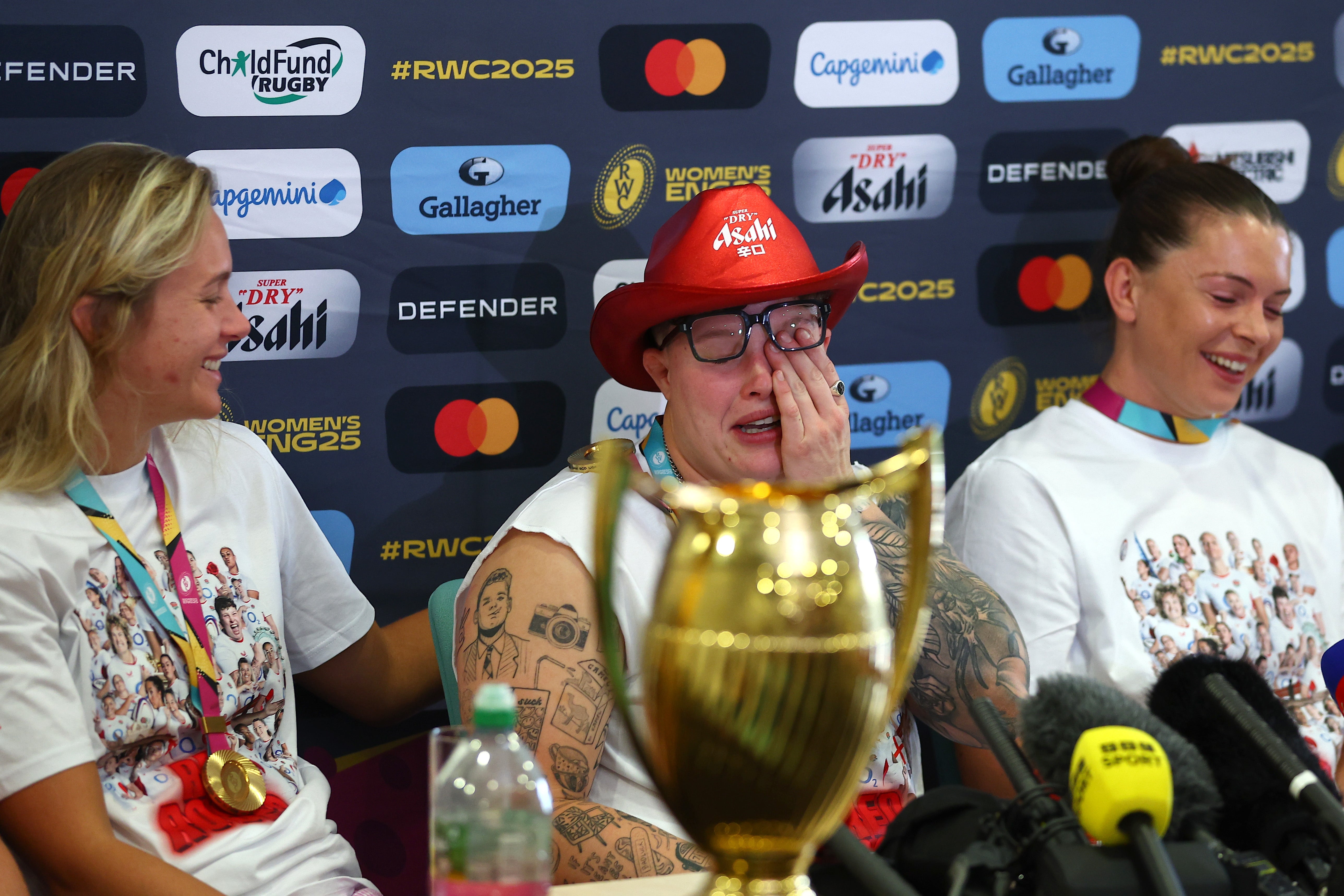 Hannah Botterman led England’s celebrations - and was emotional the morning after the night before