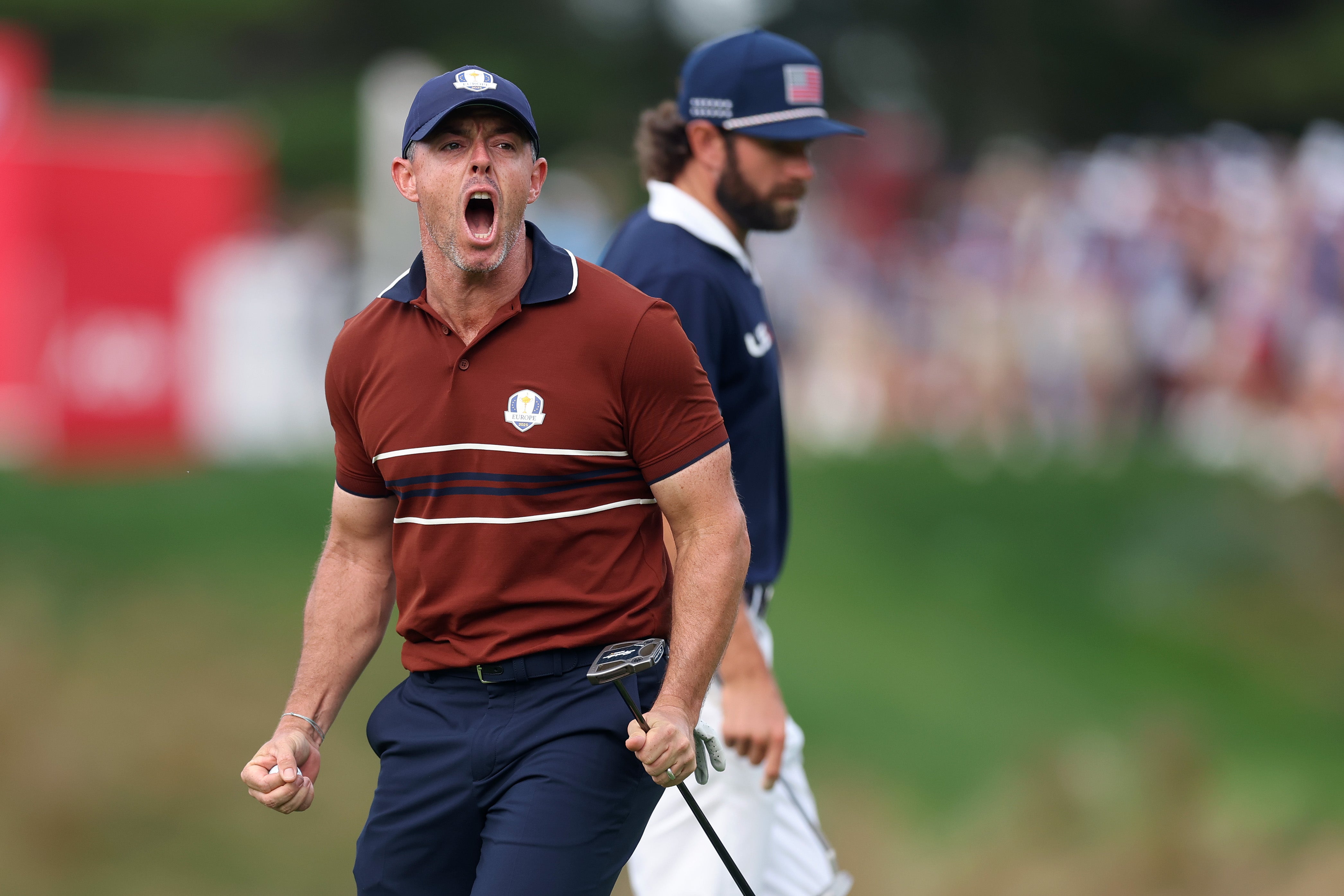Ryder Cup 2025 live: Europe near historic win on US soil as Rory McIlroy faces Scottie Scheffler in singles showdown