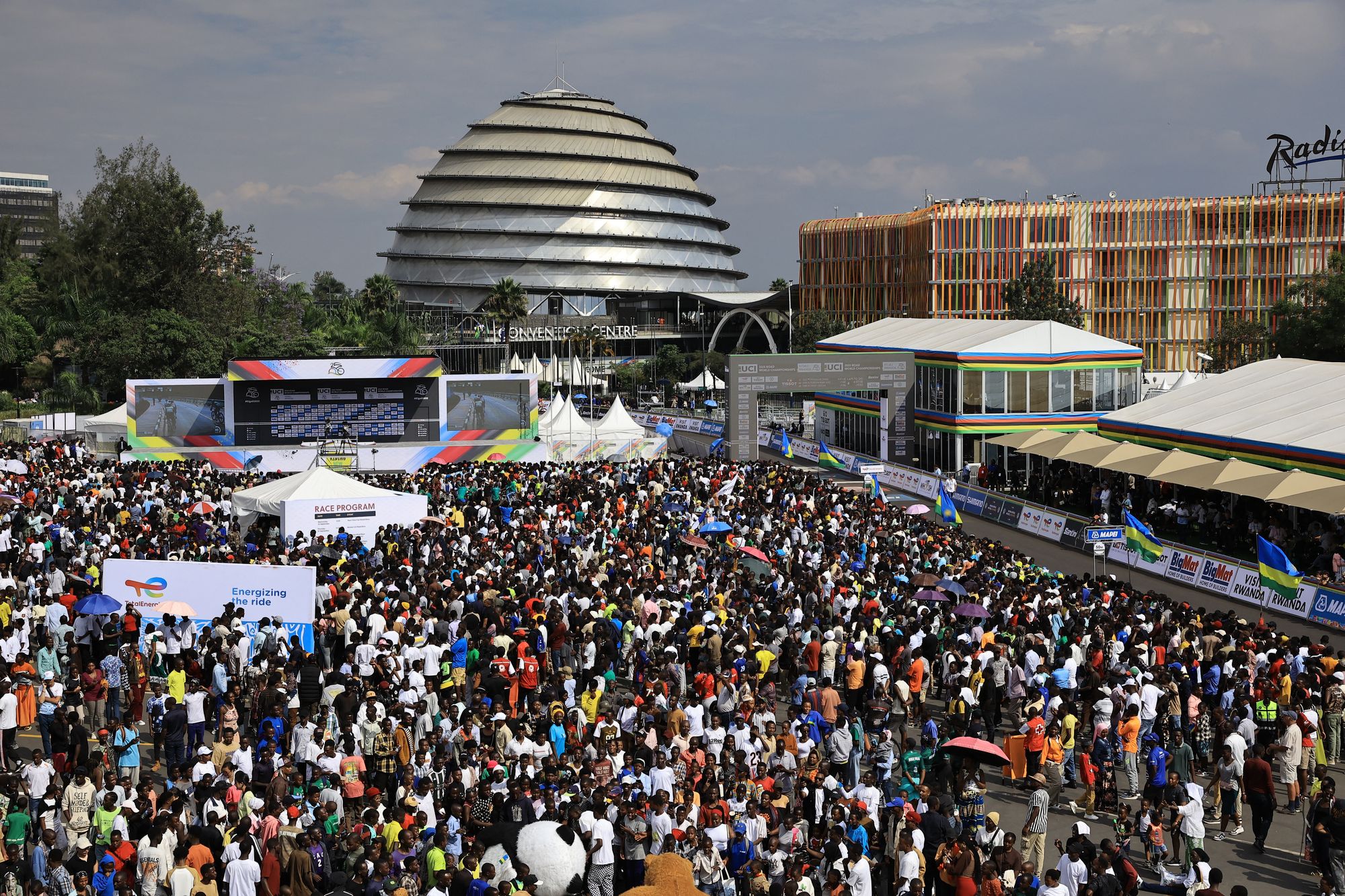Huge crowds turned out for the first World Championships held in Africa