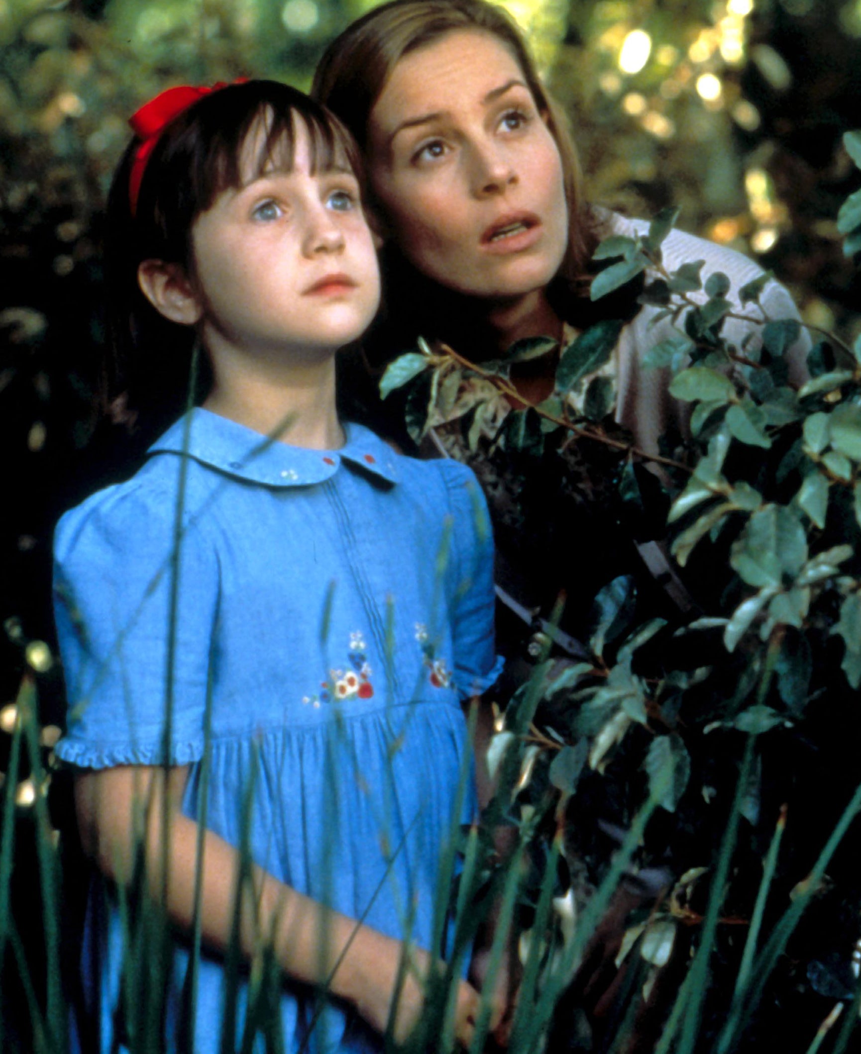 Davidtz as Miss Honey, alongside Mara Wilson’s Matilda, in the 1996 Danny DeVito-directed classic