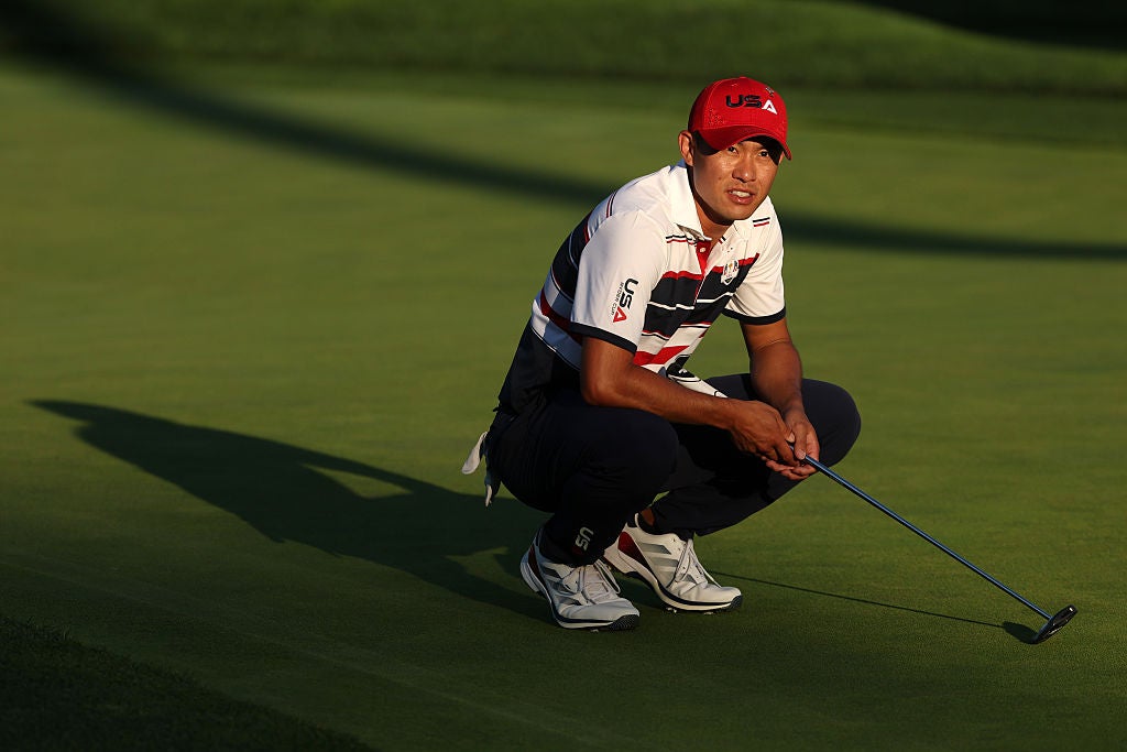 Morikawa bojoval během párových zápasů spolu s Harrisem angličtinou