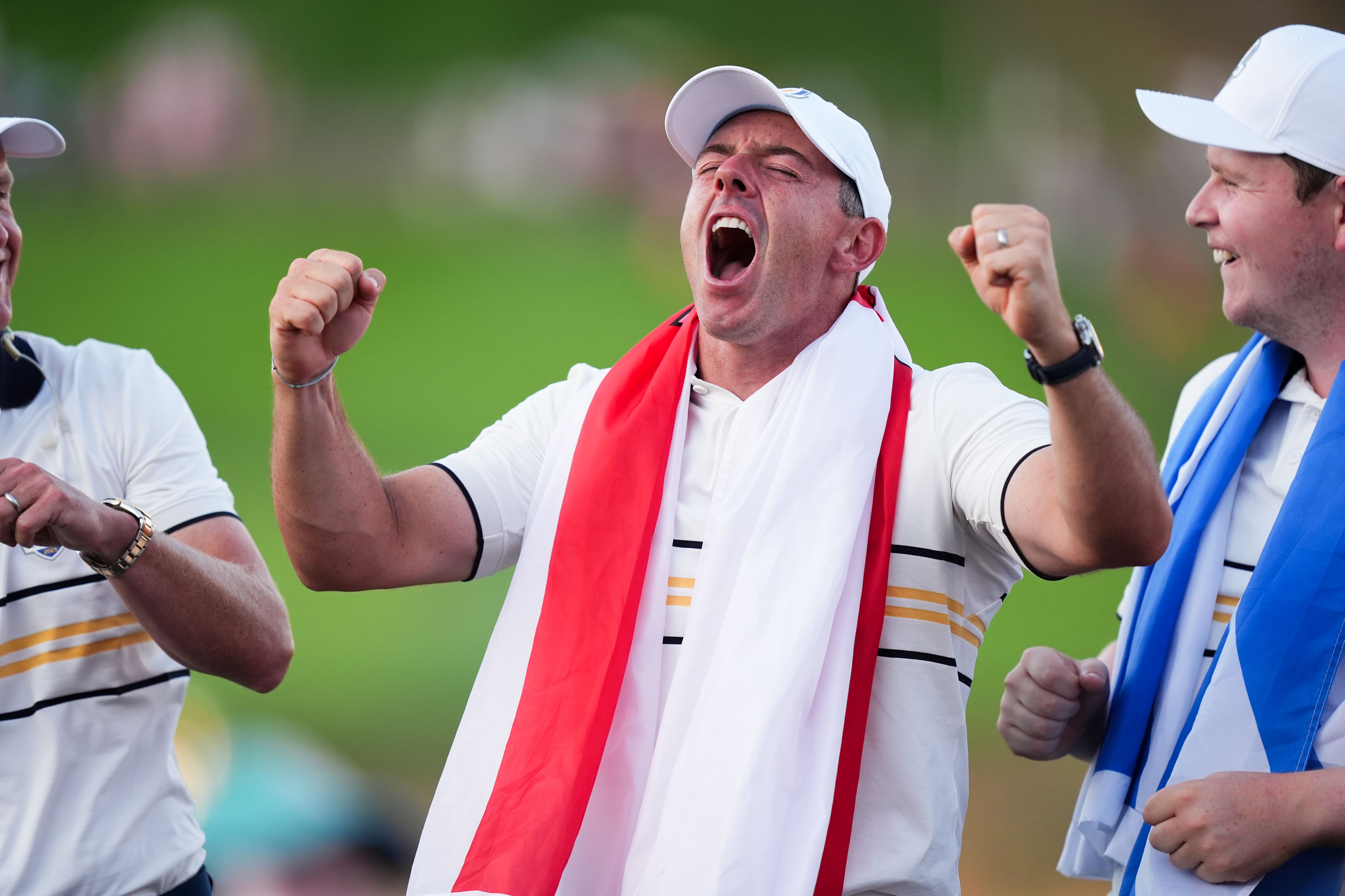 Rory McIlroy was emotional after Europe secured Ryder Cup success (Mike Egerton/PA)