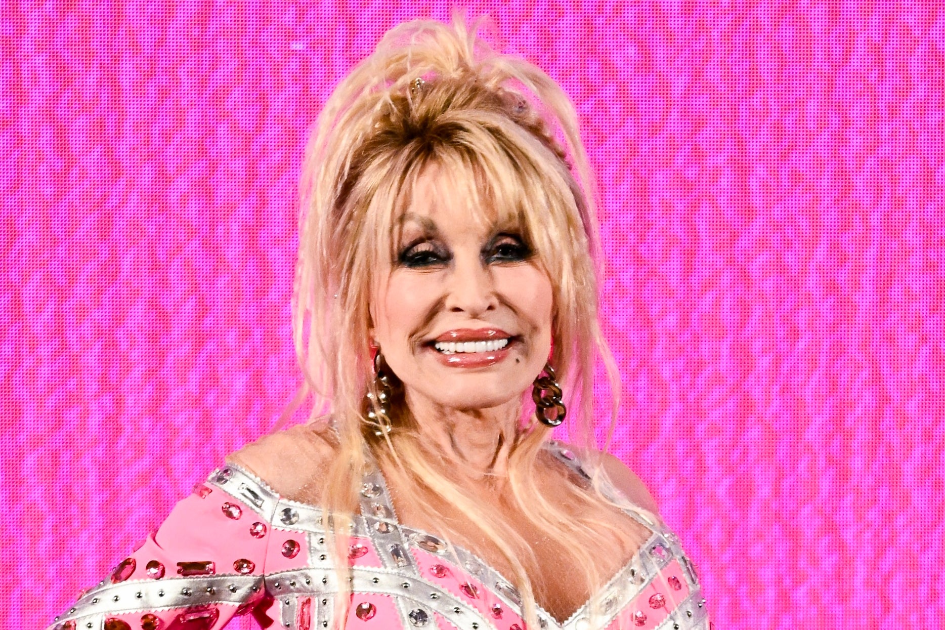 Dolly Parton promoting her album 'Rockstar' in London in June 2023