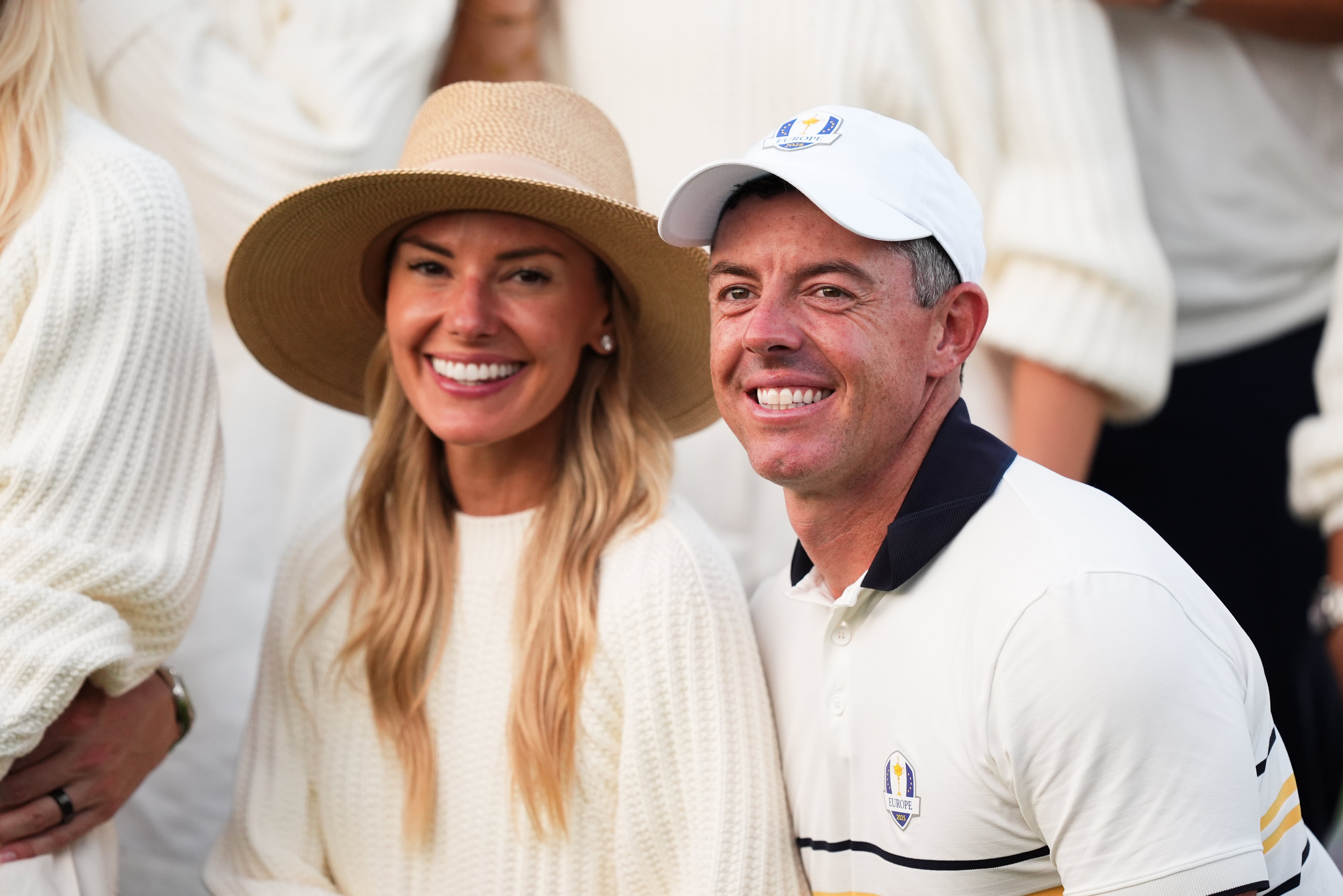 Rory McIlroy was keen to celebrate with his wife Erica after a testing week
