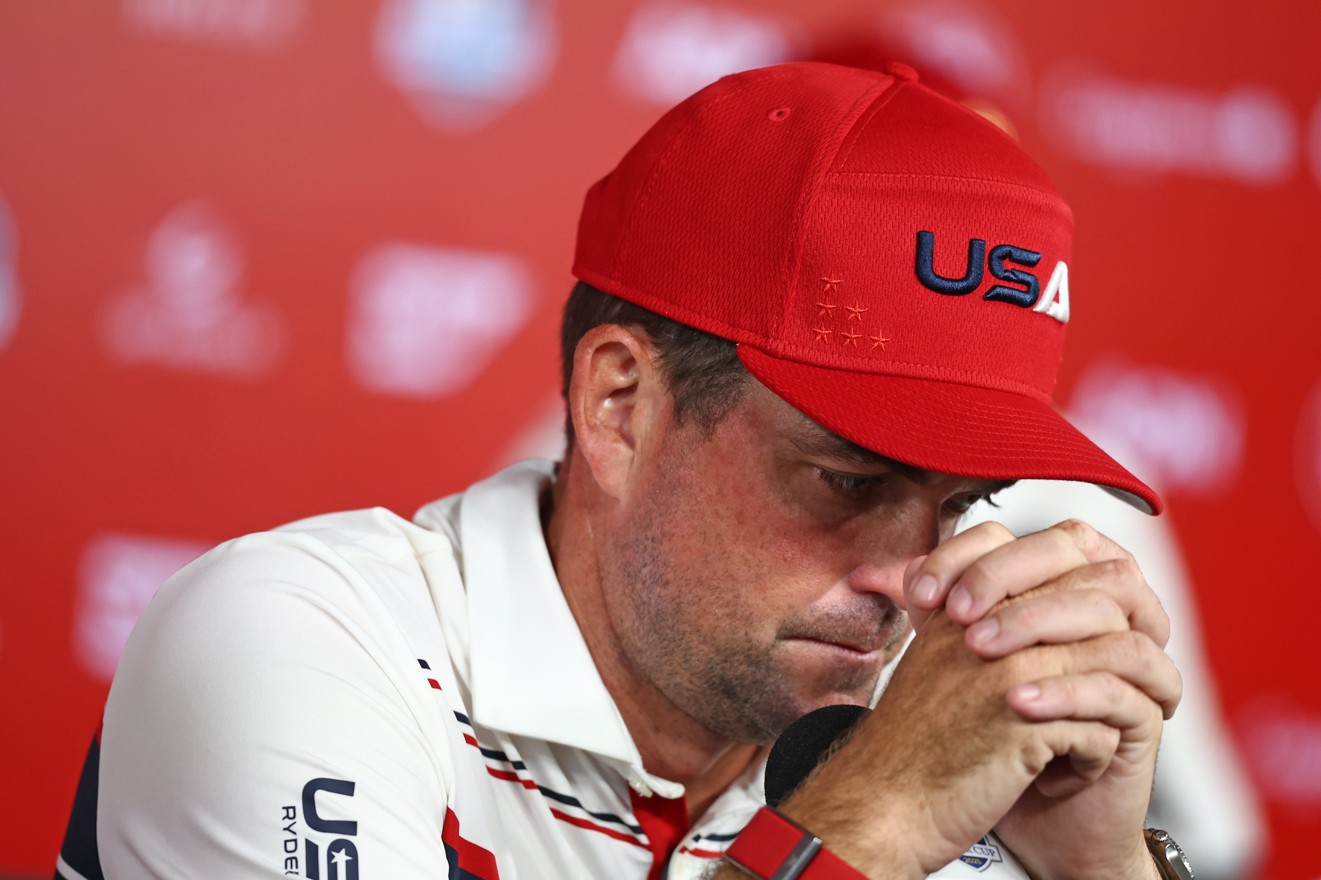 <p>Keegan Bradley led the US to Ryder Cup defeat at Bethpage</p>